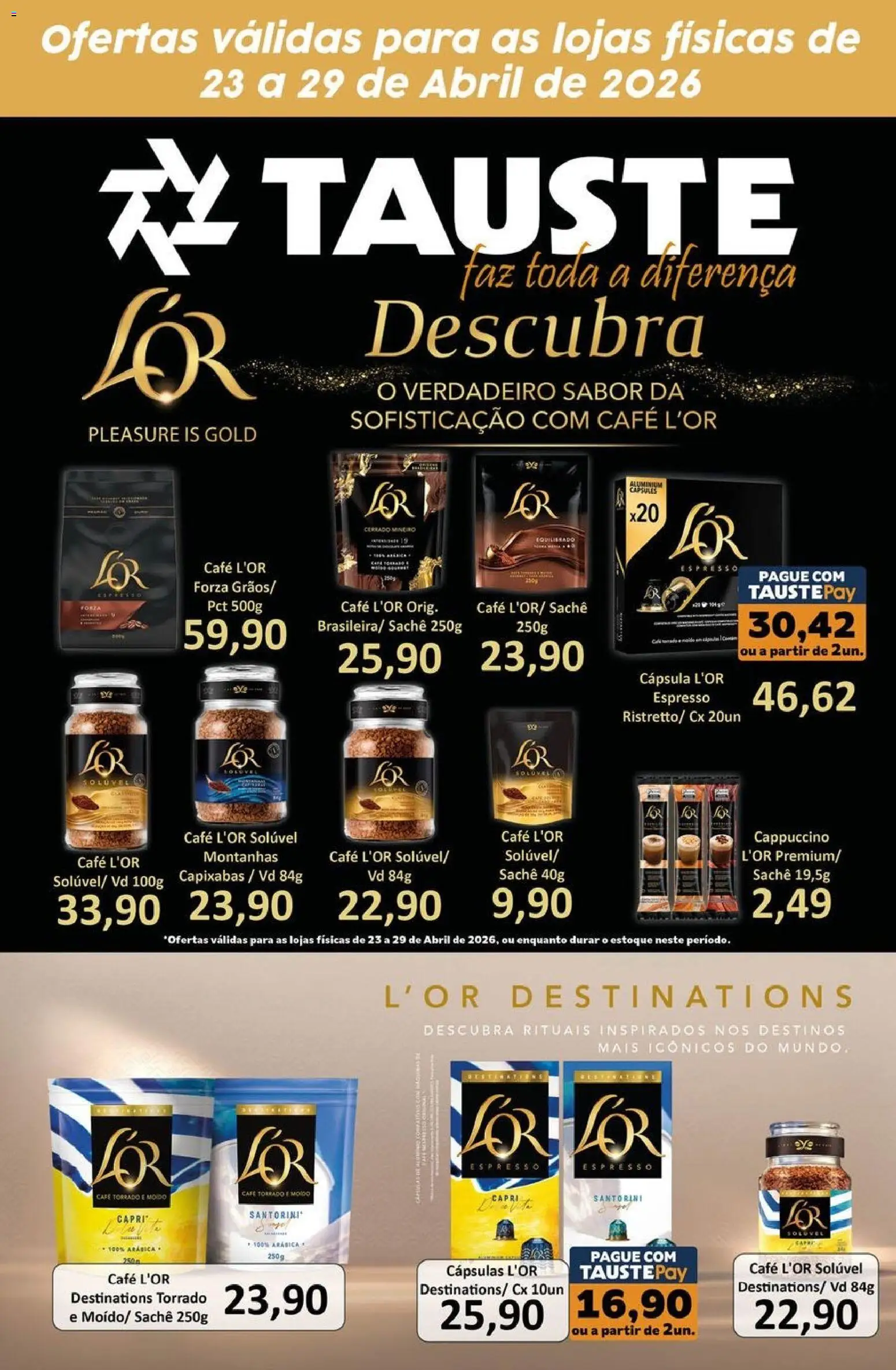 Tauste Folheto - válido de 23.04.2026 | Página: 1 | Produtos: Café