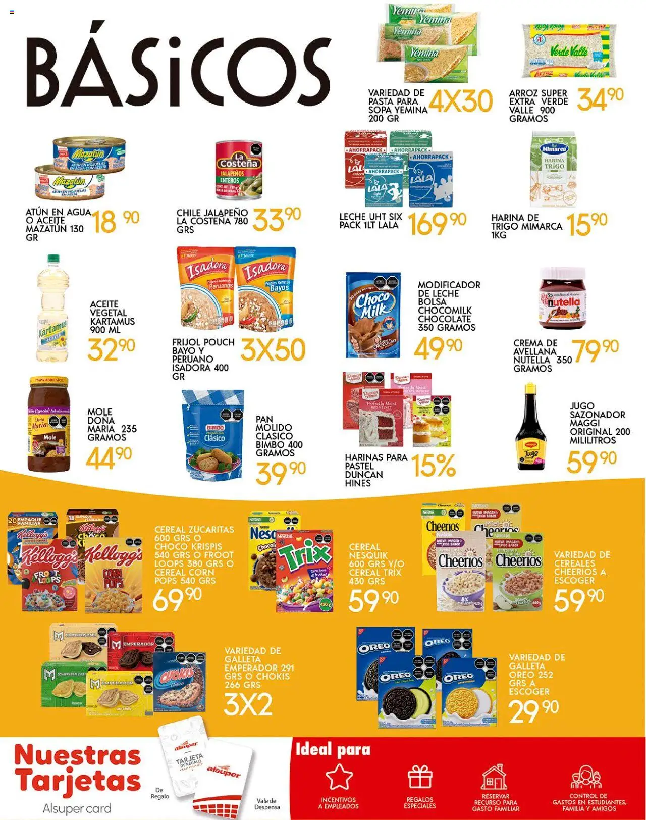 Nuevas ofertas de Alsuper válidas en toda la República Mexicana desde el 26.09.2025. ¡Encuentra las mejores ofertas en Alsuper - Folleto Laguna! | Página: 6 | Productos: Harina, Agua, Aceite, Pasta
