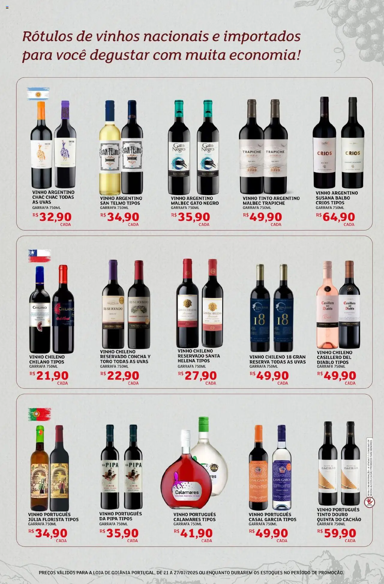Assaí Atacadista Folheto - válido de 21.07.2025 | Página: 2 | Produtos: Vinho, Uvas