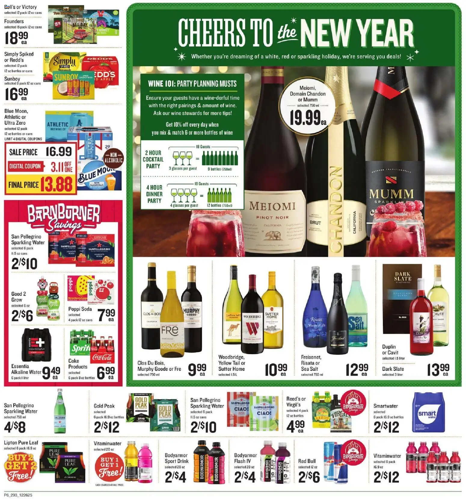 Lowes Foods Weekly Ad - SC - valid from 26.12.2025 | Page: 8 | Products: Wine, Water, Salt, Glasses