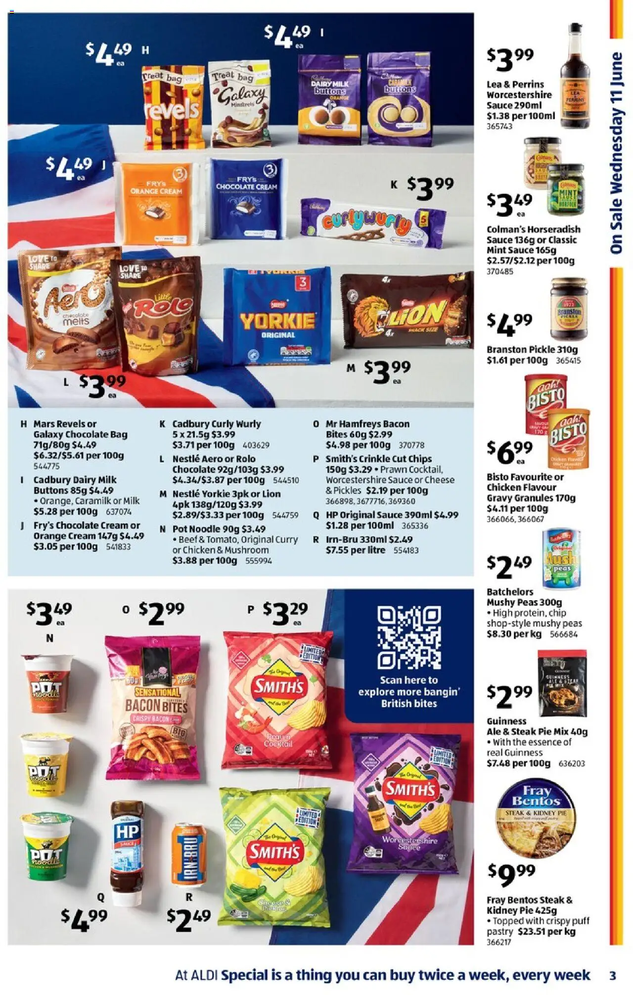 Aldi catalogue - valid from 11.06.2025 | Page: 3 | Products: Milk, Steak, Curly, Bag