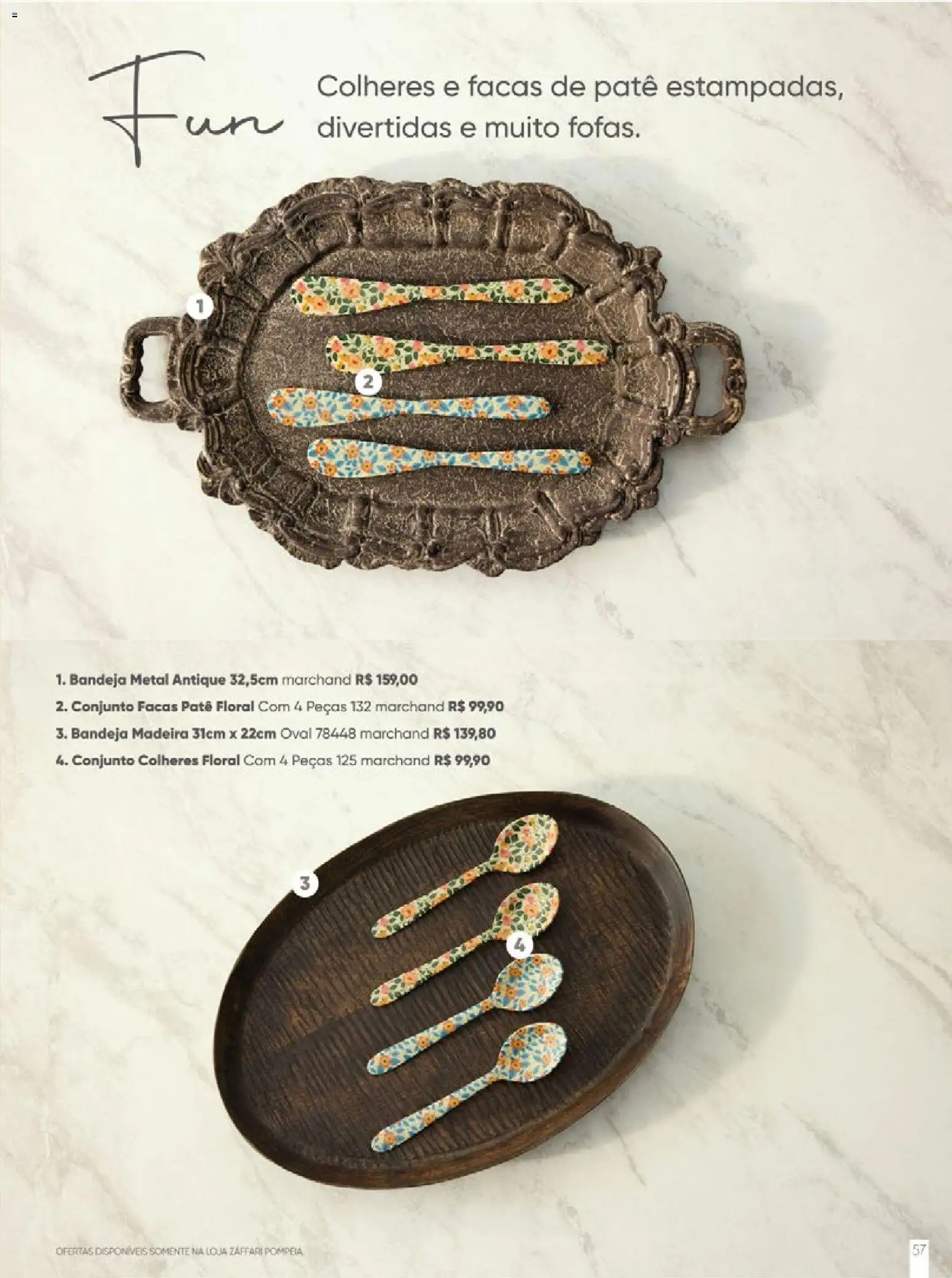 Zaffari Folheto - válido de 27.11.2025 | Página: 57 | Produtos: Colheres, Bandeja