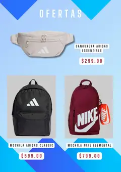 Vista previa de Dportenis - Catálogo, nuevo folleto de la tienda, válido en México a partir del 24.09.2025 | Página: 4 | Productos: Mochila, Cangurera