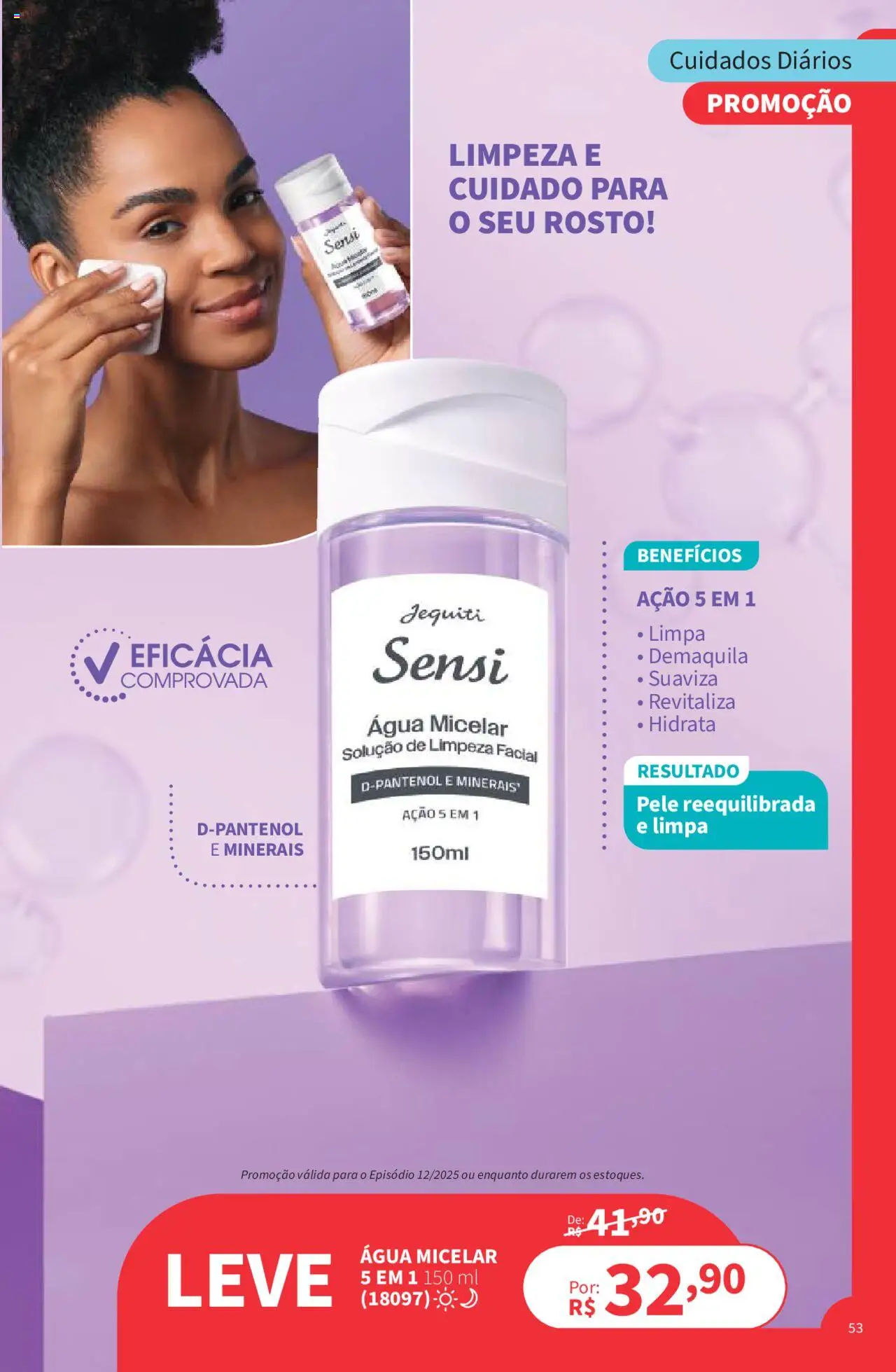 Jequiti Folheto - válido de 22.08.2025 | Página: 53 | Produtos: Água micelar