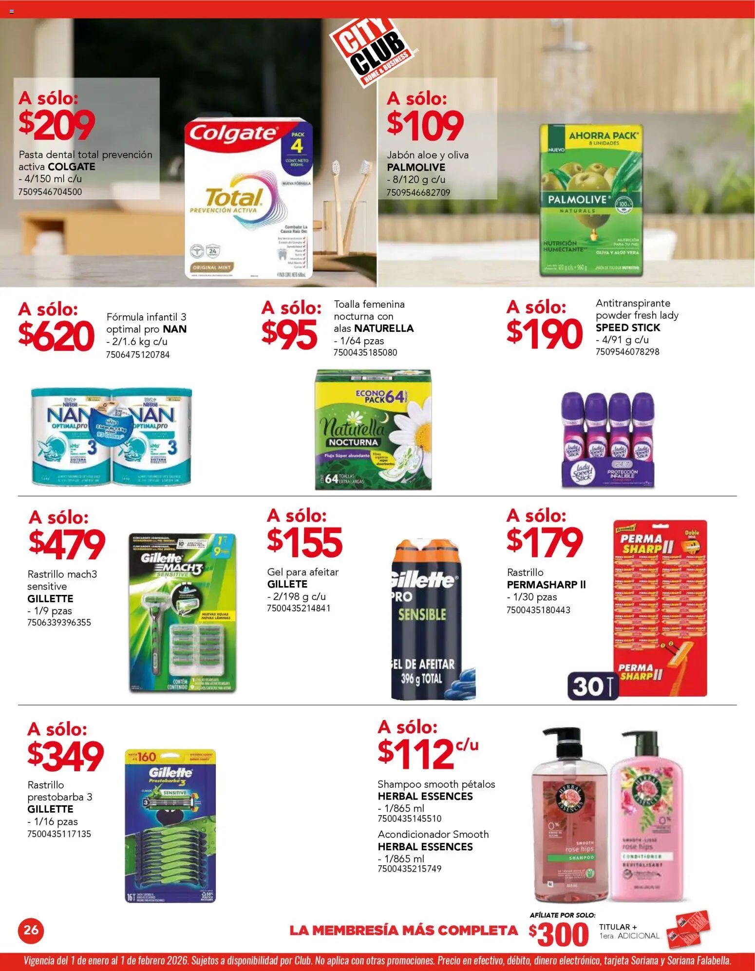 Nuevas ofertas de City Club válidas en toda la República Mexicana desde el 01.01.2026. ¡Encuentra las mejores ofertas en City Club catálogo! | Página: 26