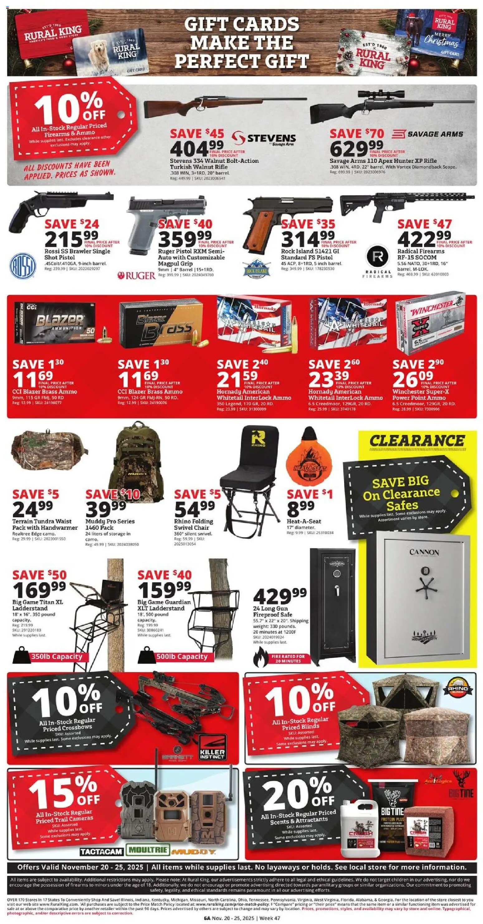 Rural King Black Friday - valid from 20.11.2025 | Page: 8 | Products: Safe, Game, Ammo, Weight