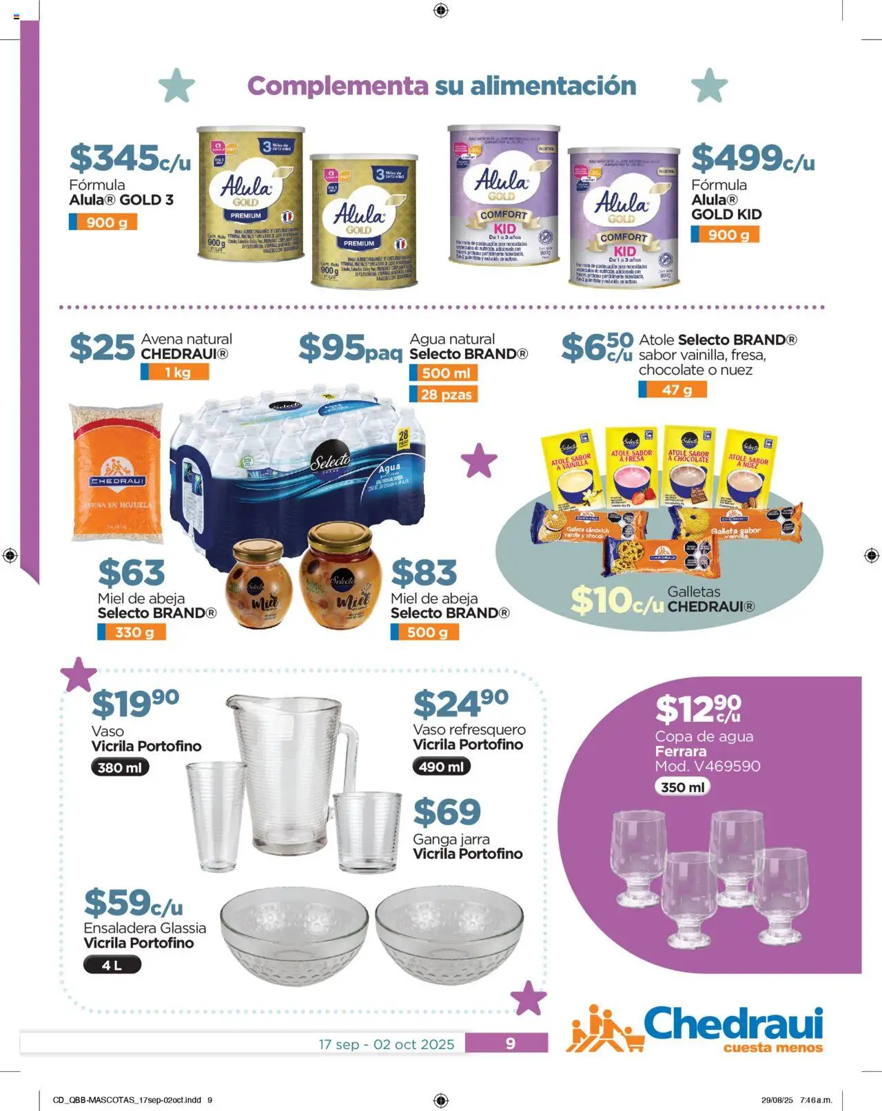 Nuevas ofertas de Chedraui válidas en toda la República Mexicana desde el 17.09.2025. ¡Encuentra las mejores ofertas en Chedraui - Folleto! | Página: 9 | Productos: Fresa, Ensaladera, Galletas, Té