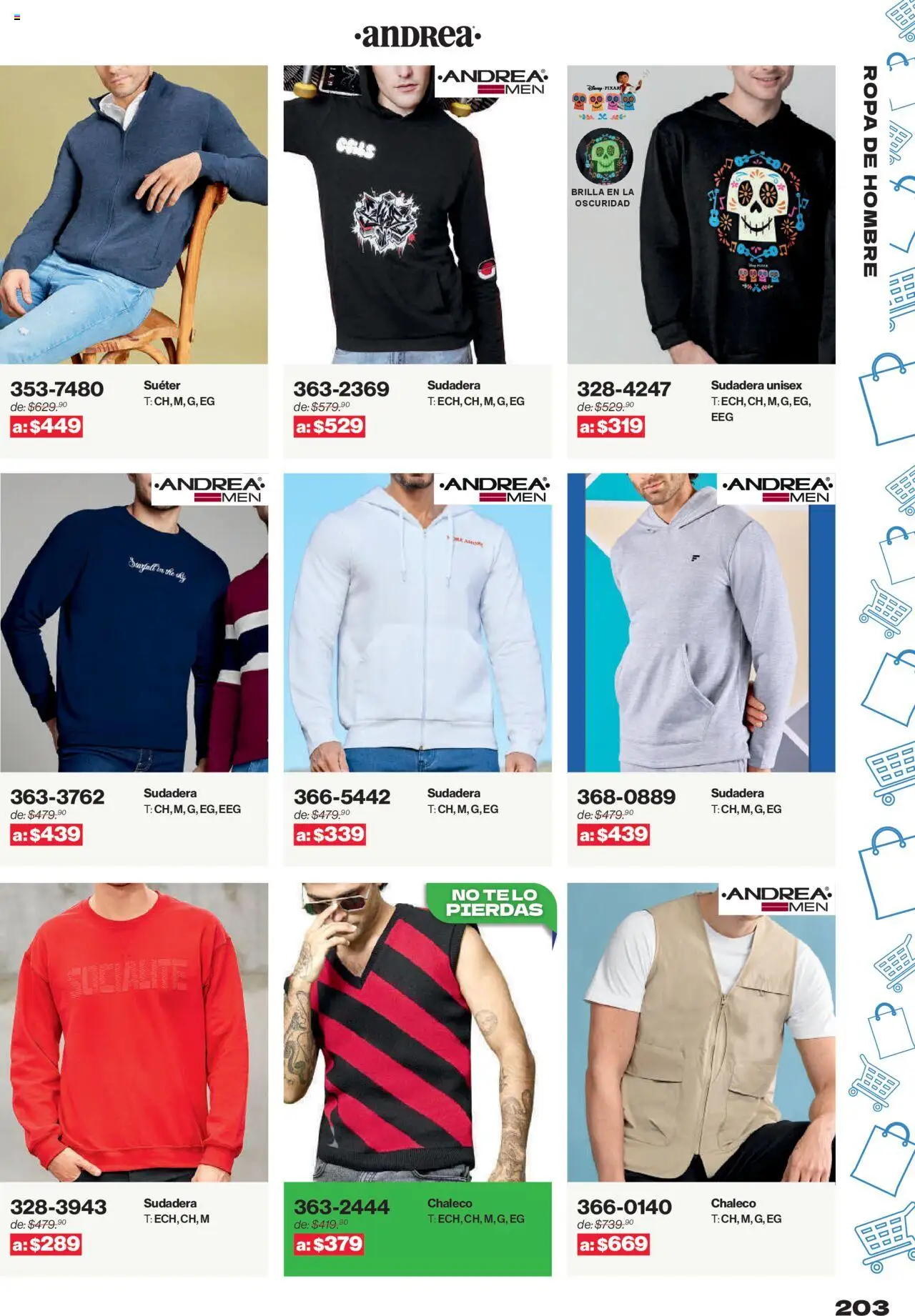Nuevas ofertas de Andrea válidas en toda la República Mexicana desde el 10.08.2025. ¡Encuentra las mejores ofertas en Andrea - Catálogo Outlet! | Página: 203 | Productos: Suéter, Chaleco, Ropa, Sudadera