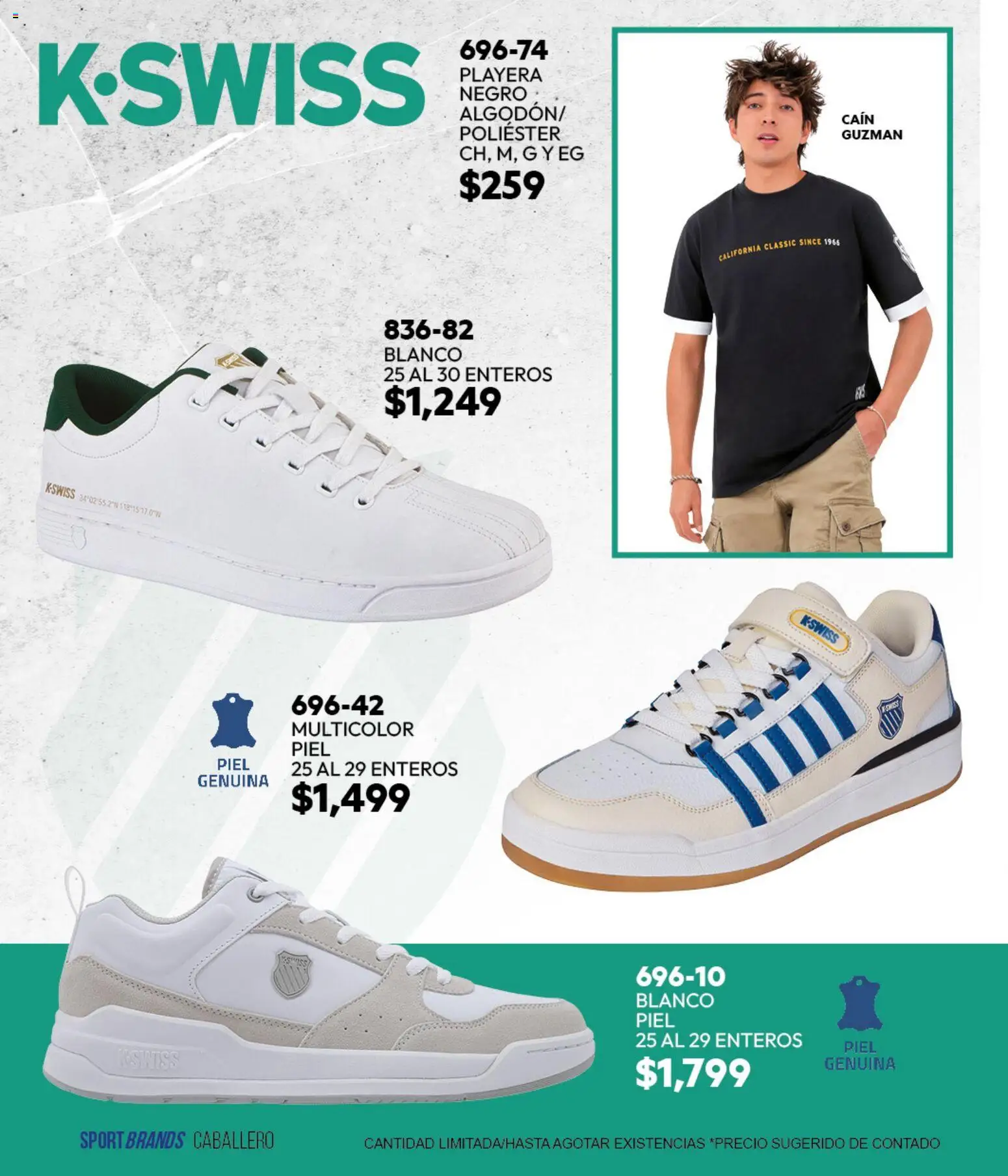 Nuevas ofertas de Cklass válidas en toda la República Mexicana desde el 05.03.2026. ¡Encuentra las mejores ofertas en Cklass catálogo Sportbrands Verano Caballero! | Página: 116 | Productos: Playera