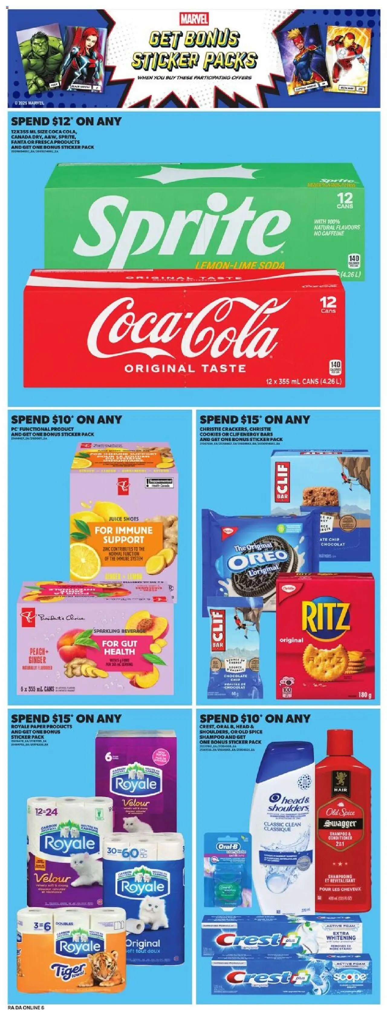Atlantic Superstore flyer valid from 25.09.2025 | Page: 14 | Products: Cookies, Shampoo, Conditioner, Juice