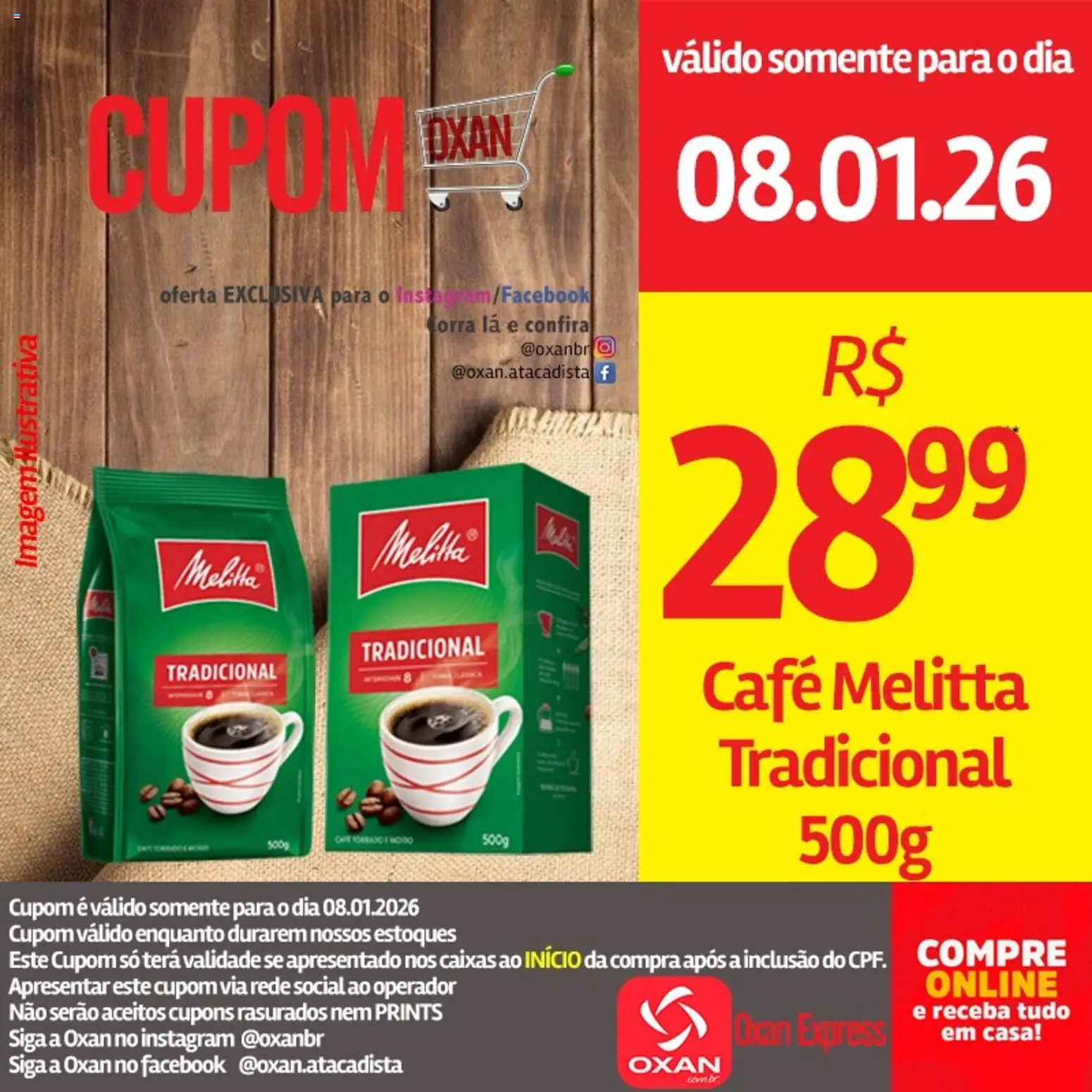 Oxan Atacadista Folheto - válido de 08.01.2026 | Página: 8 | Produtos: Café