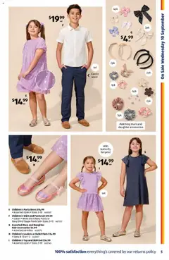 Aldi catalogue - valid from 10.09.2025 | Page: 5 | Products: Flats, Loafers, Dress, Shirt