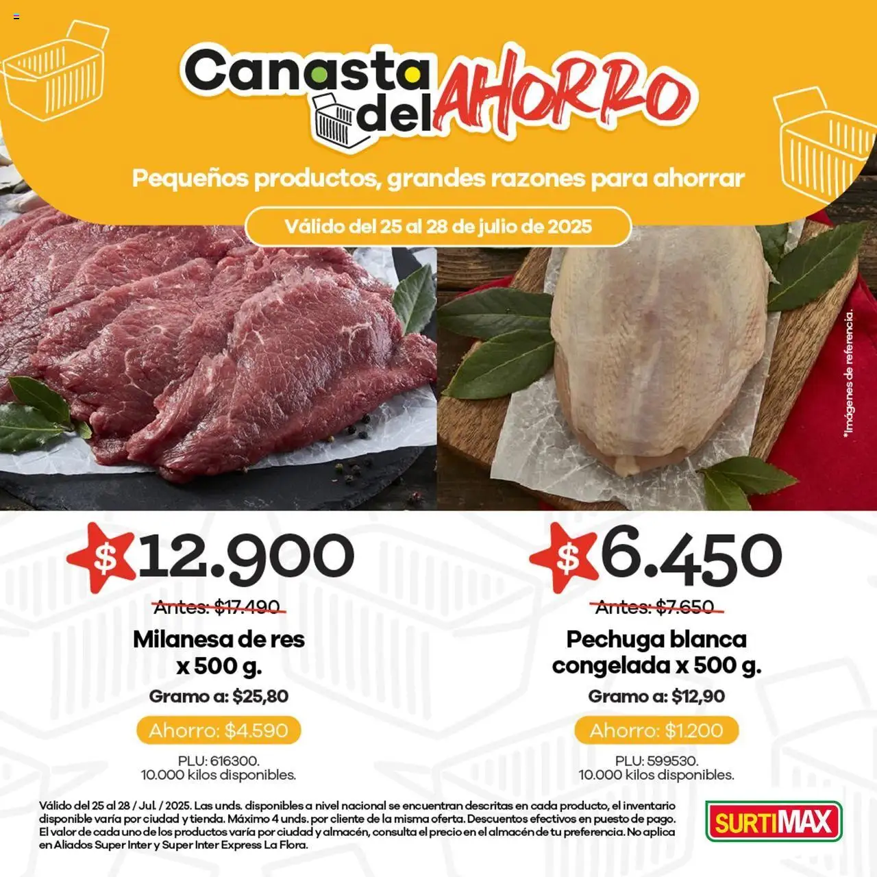 Surtimax revista - valida desde el 25.07.2025 | Página: 1 | Productos: Milanesa
