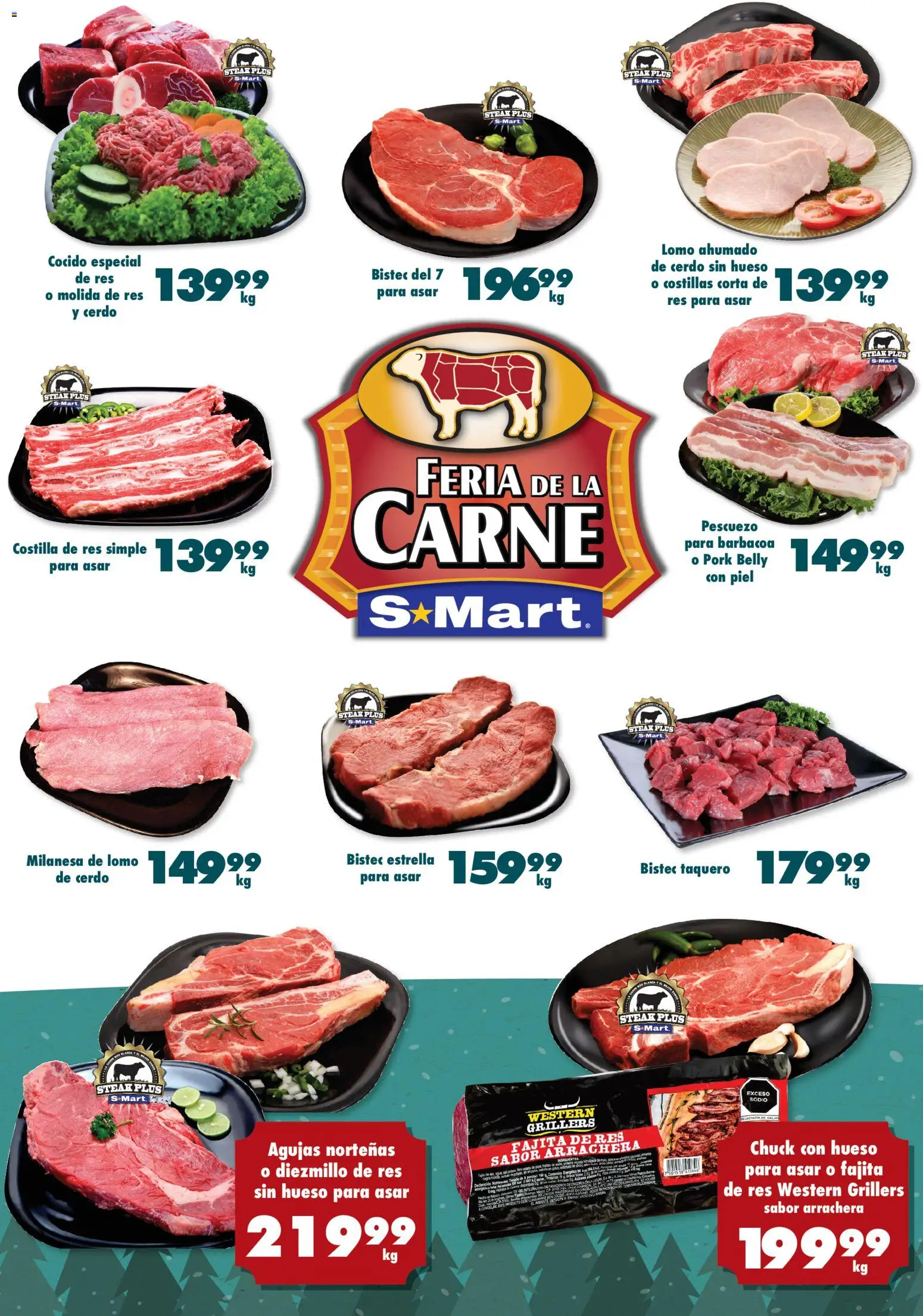 Nuevas ofertas de S-Mart válidas en toda la República Mexicana desde el 04.11.2025. ¡Encuentra las mejores ofertas en S-Mart folleto Ofertas de Feria Nuevo Laredo! | Página: 4 | Productos: Milanesa, Cerdo, Res, Short