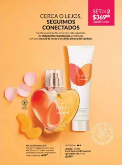 Vista previa de LovU Connected Fragancia spray para ella 50 ml, 201788 22 pts LovU Connected Fragancia spray para ella 50 ml, nuevo folleto de la tienda, válido en México a partir del 28.11.2025 | Página: 13 | Productos: Crema, Loción, Fragancia