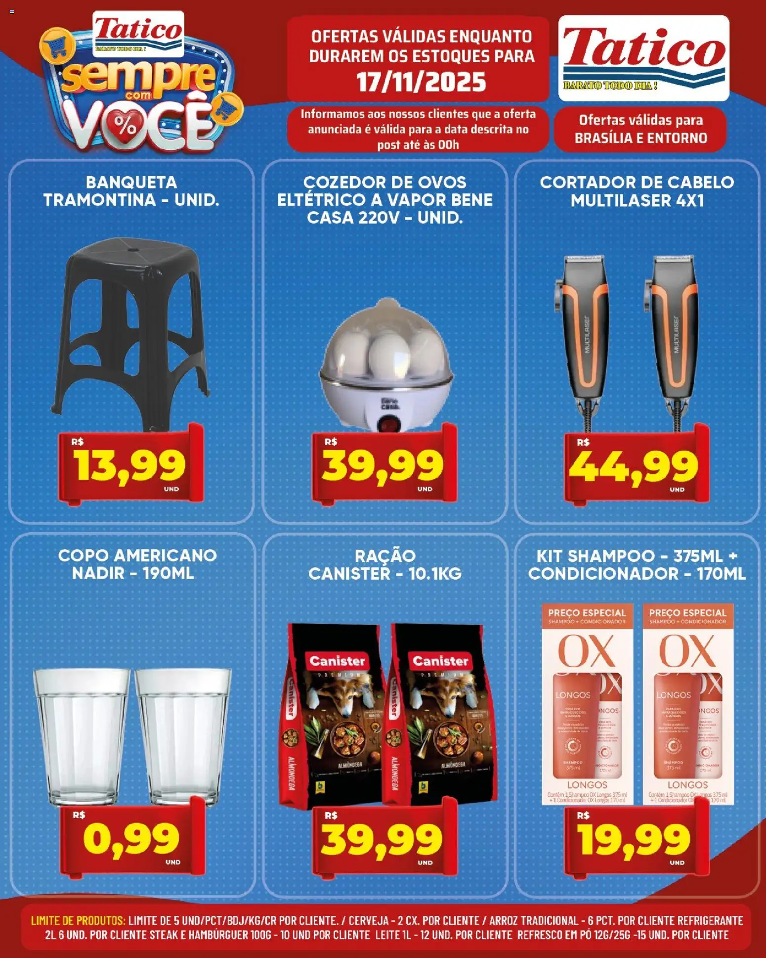 Tatico Folheto - válido de 17.11.2025 | Página: 15 | Produtos: Shampoo, Banqueta, Hambúrguer, Refrigerante