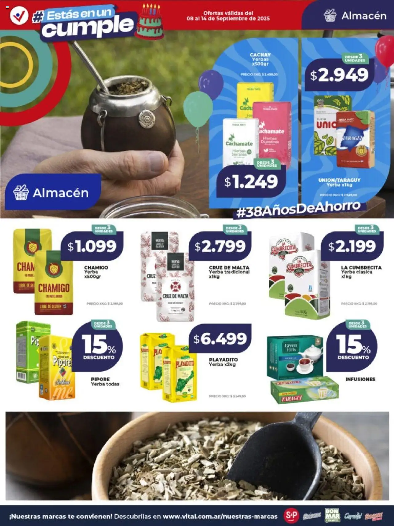 Vital ofertas - Posadas │ válido desde el 08.09.2025 | Página: 17 | Productos: Mate, Yerba, Té