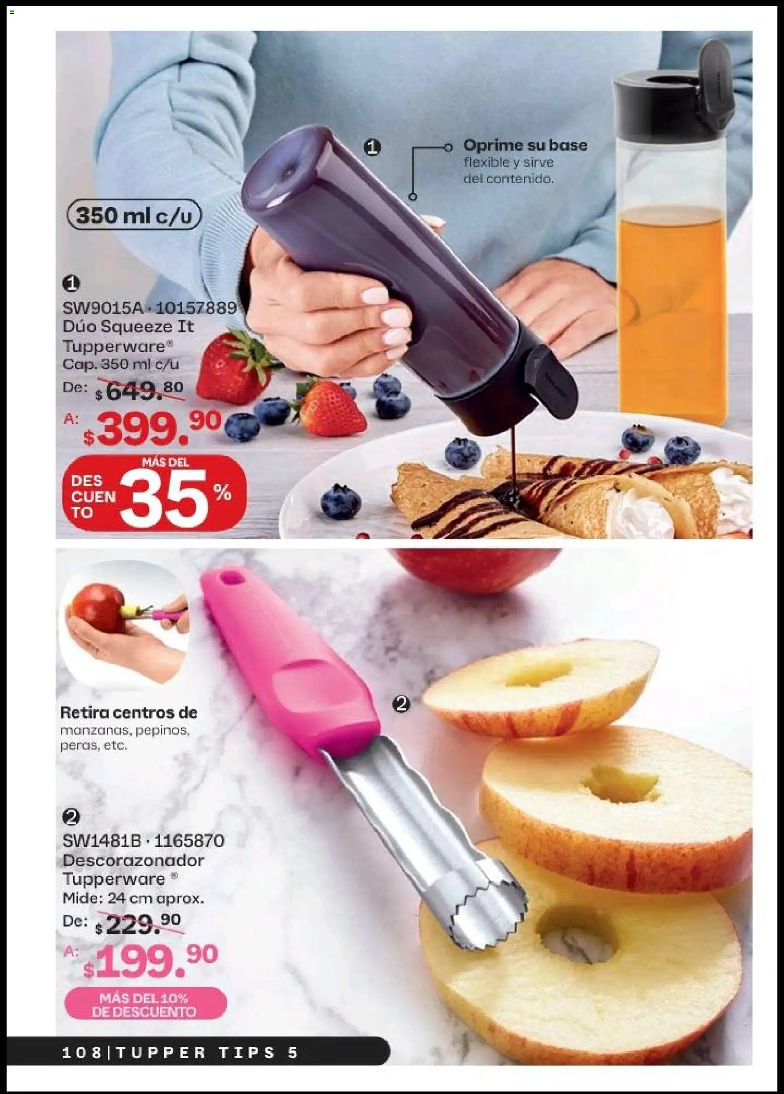 Nuevas ofertas de Tupperware válidas en toda la República Mexicana desde el 20.04.2026. ¡Encuentra las mejores ofertas en Tupperware catálogo! | Página: 108 | Productos: Tupper, Flexible