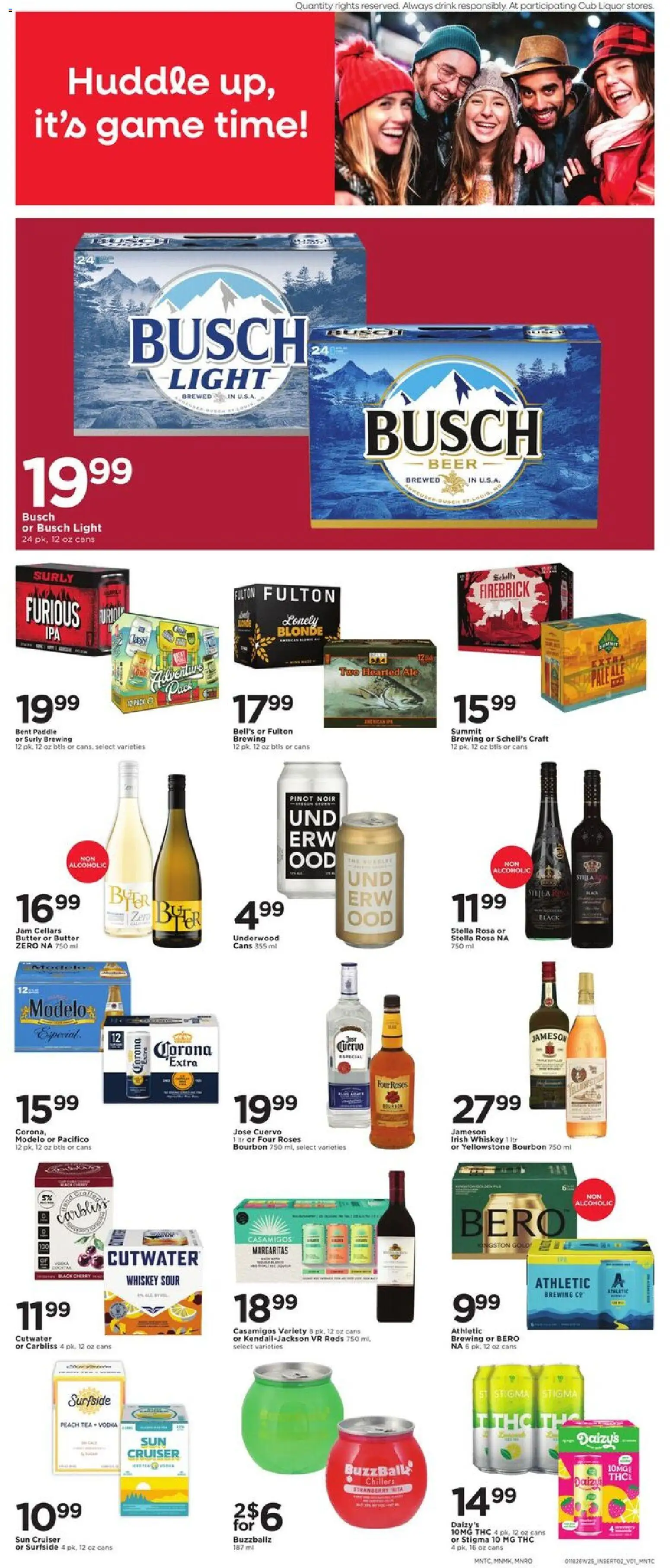 Cub Foods Weekly Ad - valid from 18.01.2026 | Page: 6 | Products: Beer, Bourbon, Vodka, Whiskey