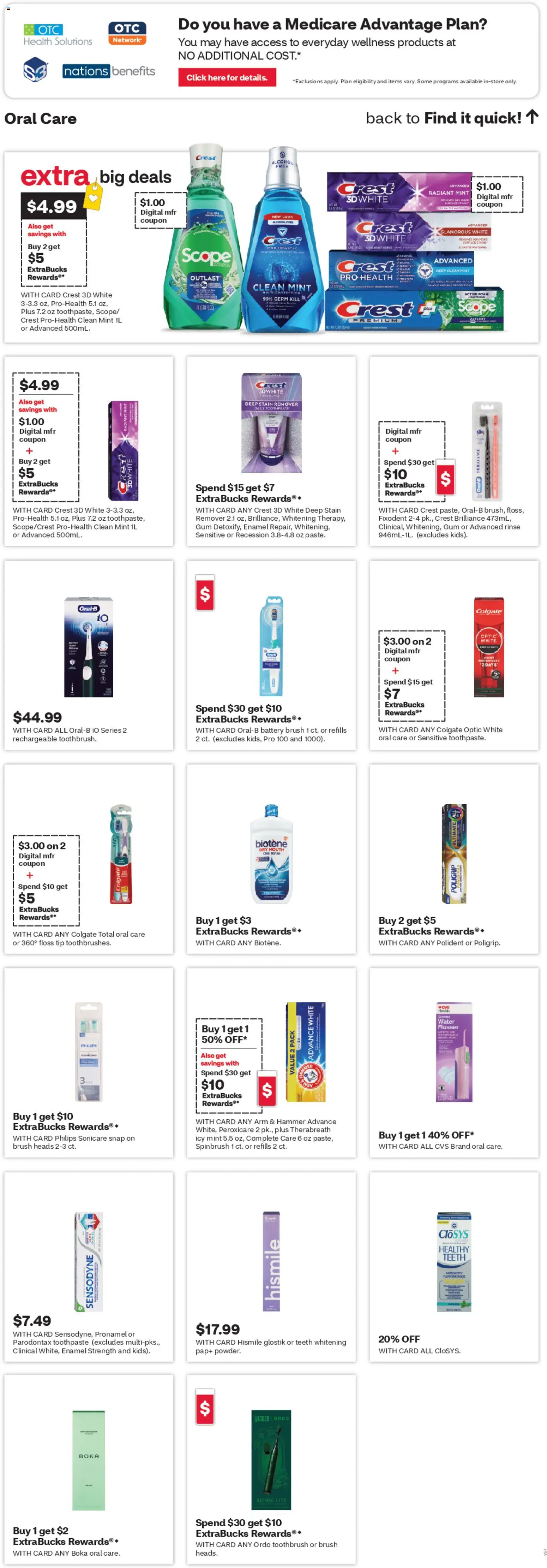 CVS Pharmacy Weekly Ad - WA - valid from 23.11.2025 | Page: 14 | Products: Brush, Hammer, Toothpaste, Stain remover