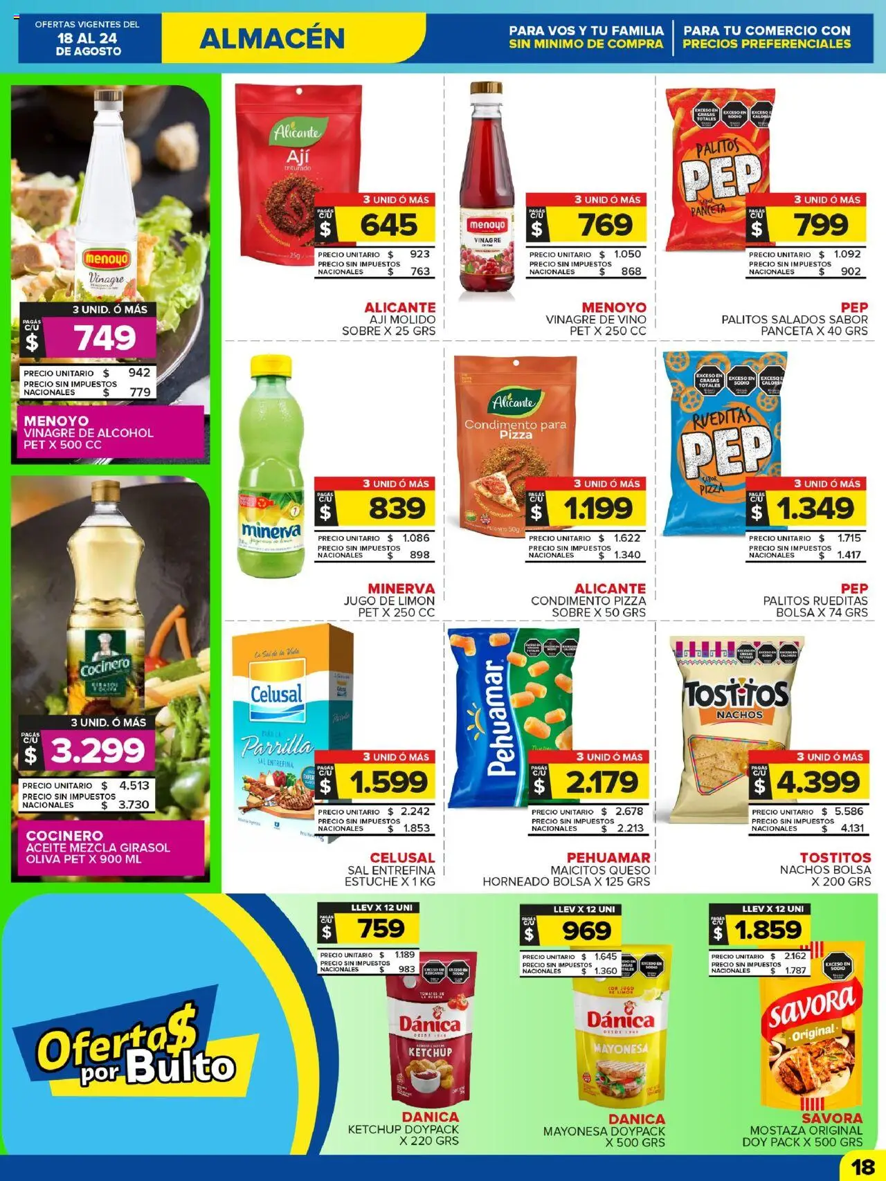 Carrefour Maxi catálogo - CABA │ válido desde el 18.08.2025 | Página: 18 | Productos: Bolsa, Sobre, Sal, Pizza