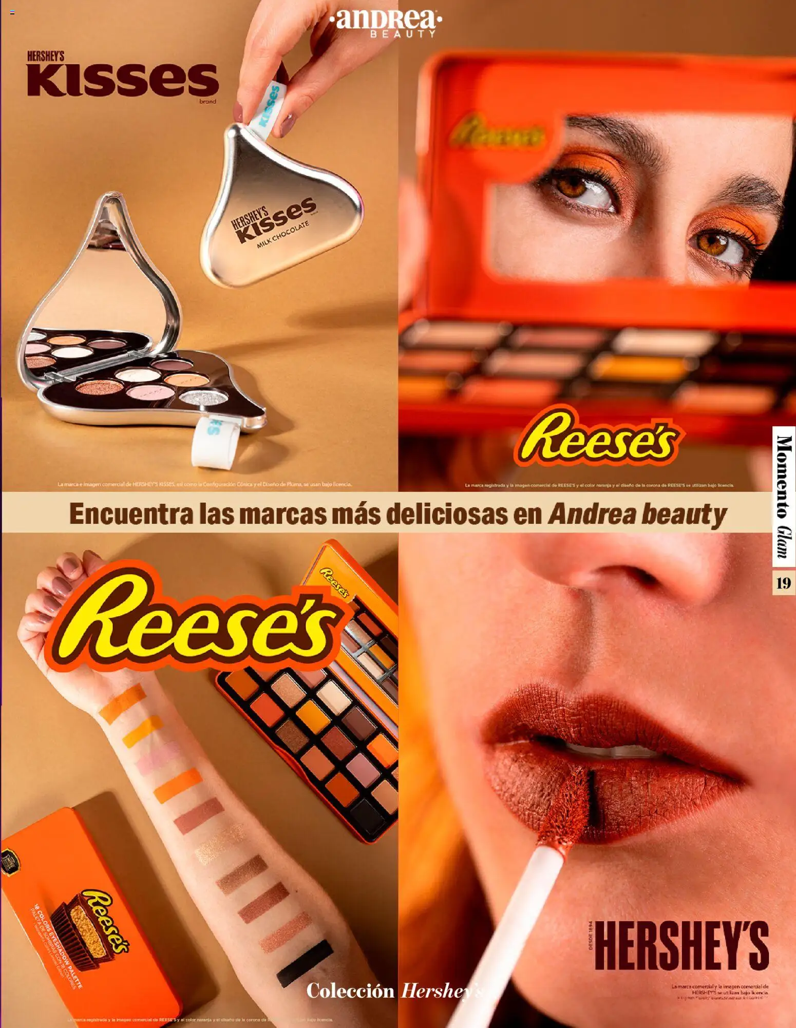 Nuevas ofertas de Andrea válidas en toda la República Mexicana desde el 26.10.2025. ¡Encuentra las mejores ofertas en Andrea catálogo Momento Glam! | Página: 19 | Productos: Paleta, Chocolate