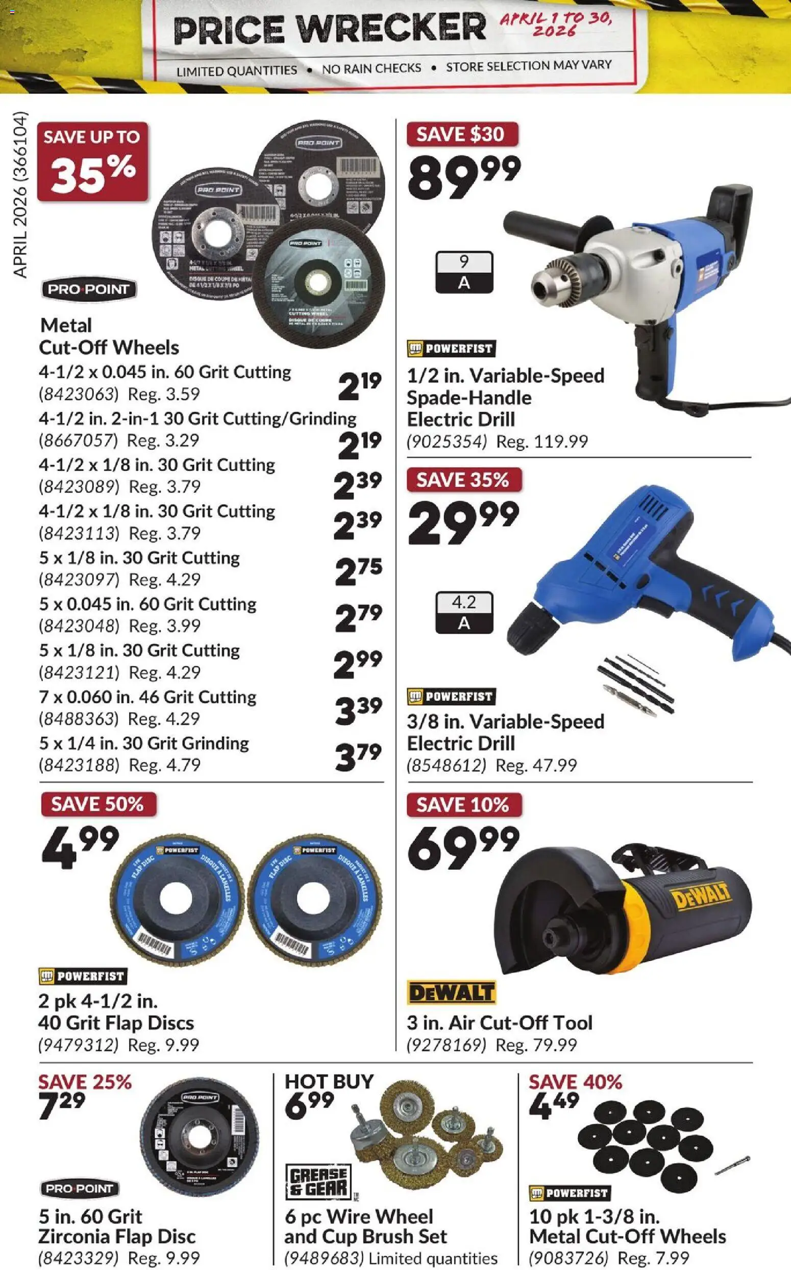 Princess Auto flyer valid from 01.04.2026 | Page: 20 | Products: PC, Brush