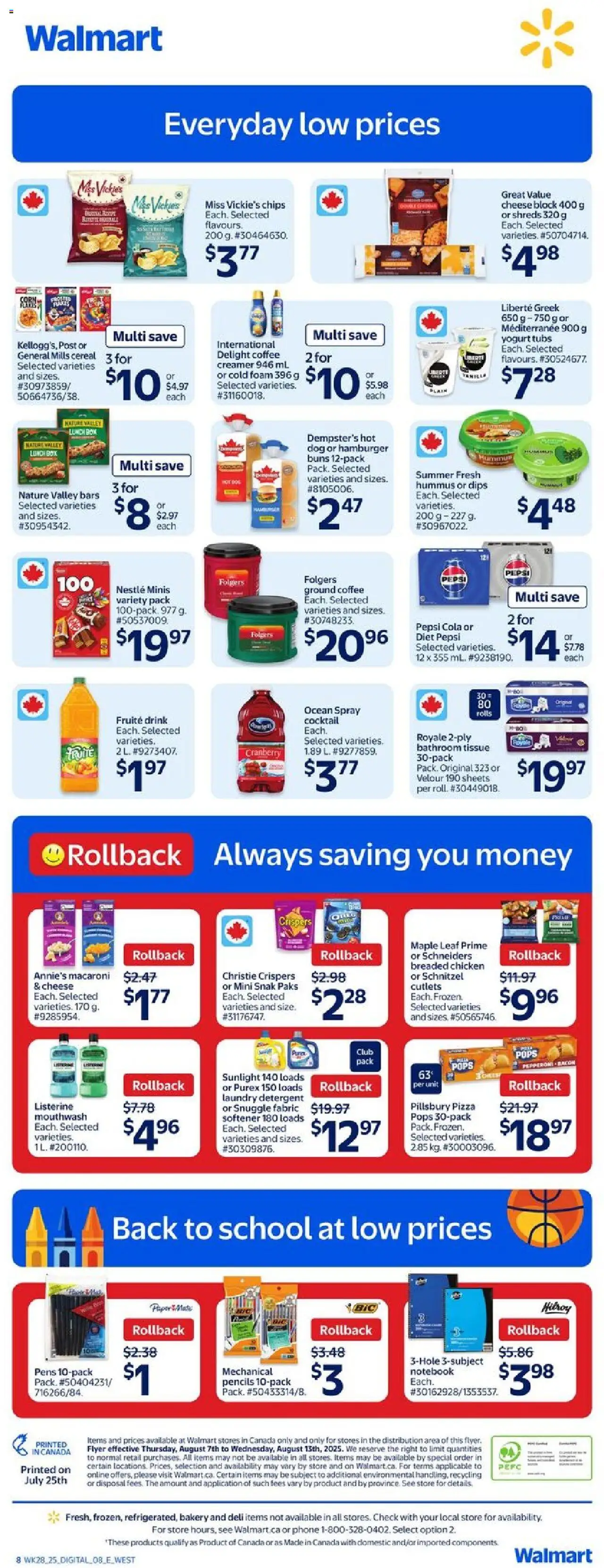 Walmart flyer valid from 07.08.2025 | Page: 2