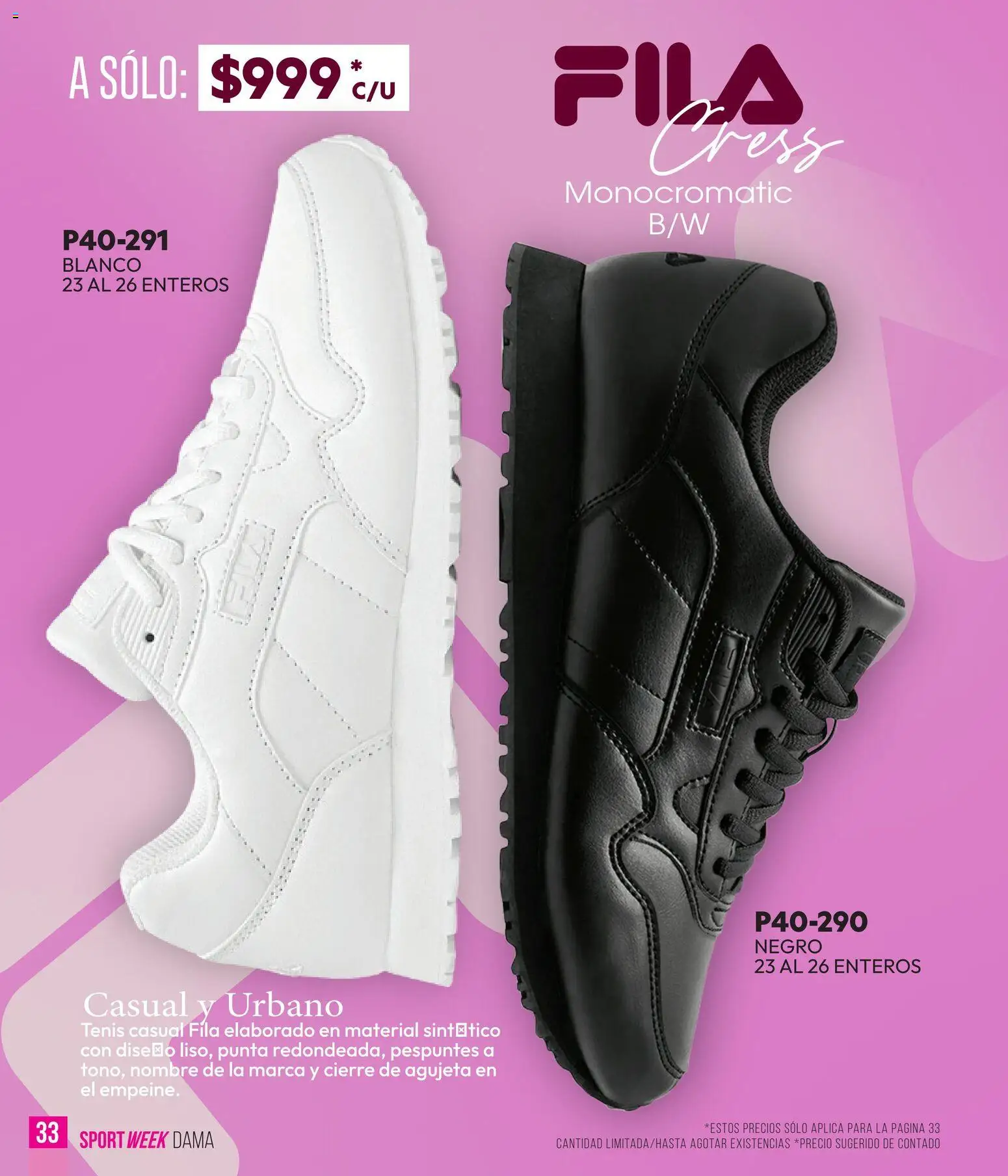 Nuevas ofertas de Cklass válidas en toda la República Mexicana desde el 28.04.2026. ¡Encuentra las mejores ofertas en Cklass catálogo Sportweek! | Página: 34 | Productos: Tenis