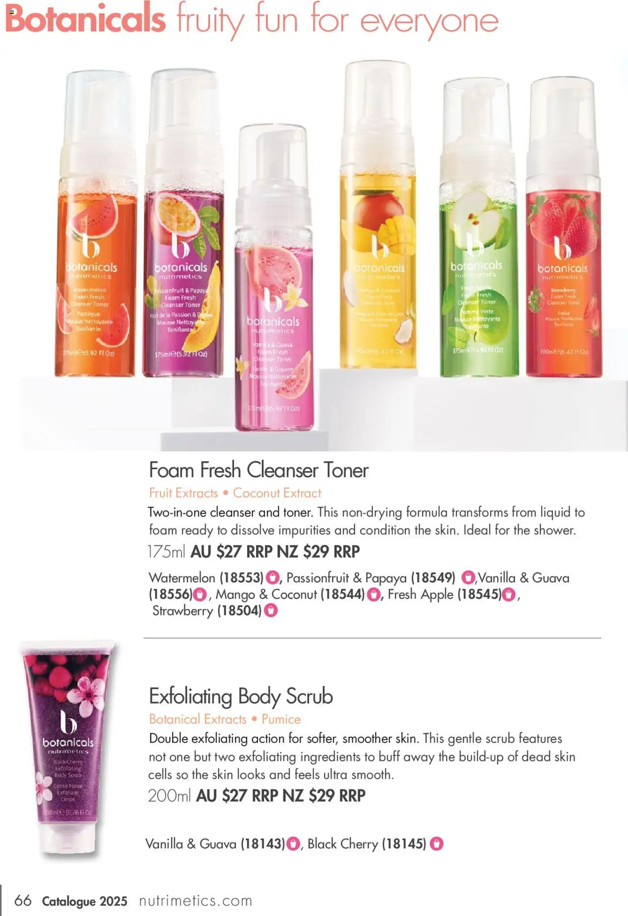 Nutrimetics catalogue - valid from 01.01.2025 | Page: 66 | Products: Scrub, Mango, Watermelon, Mouse