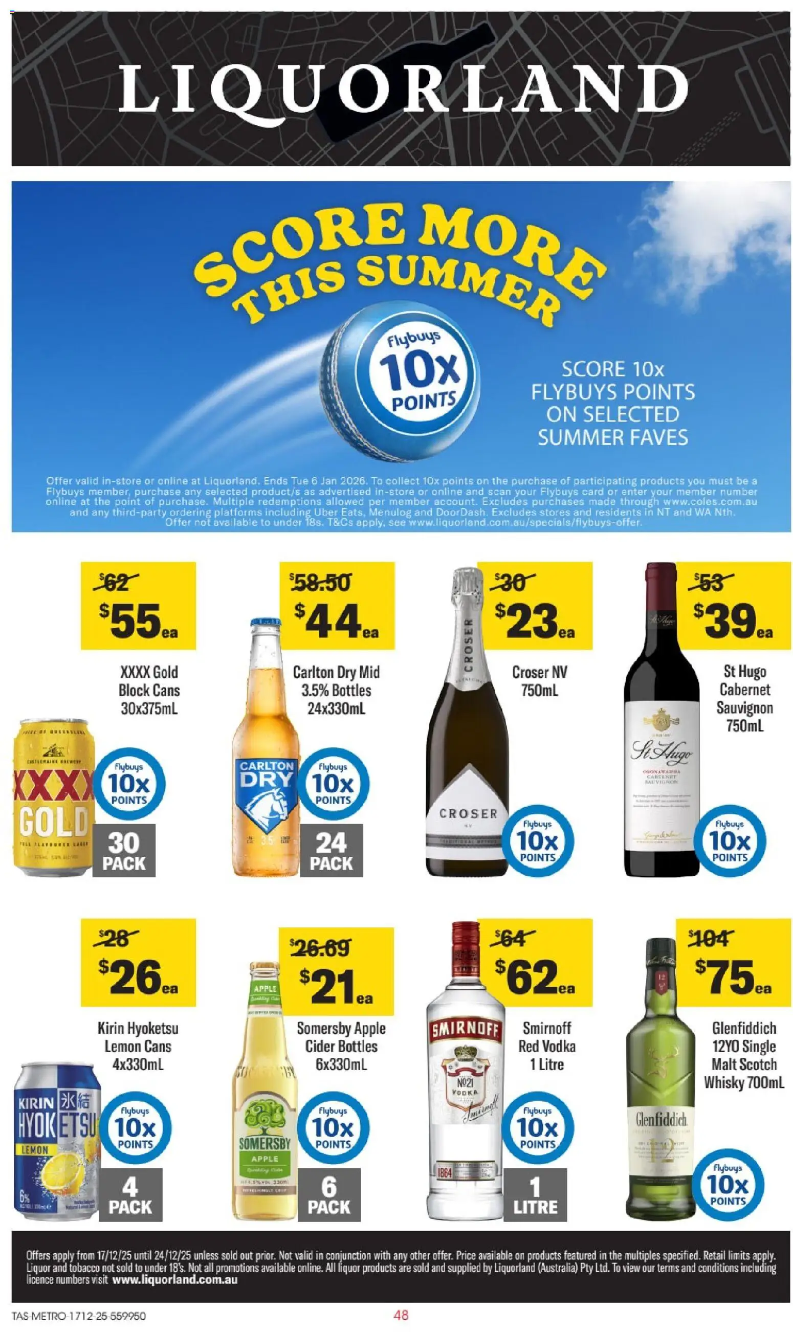 Liquorland catalogue - valid from 17.12.2025 | Page: 1 | Products: Platforms, Vodka, Lemon, Scotch