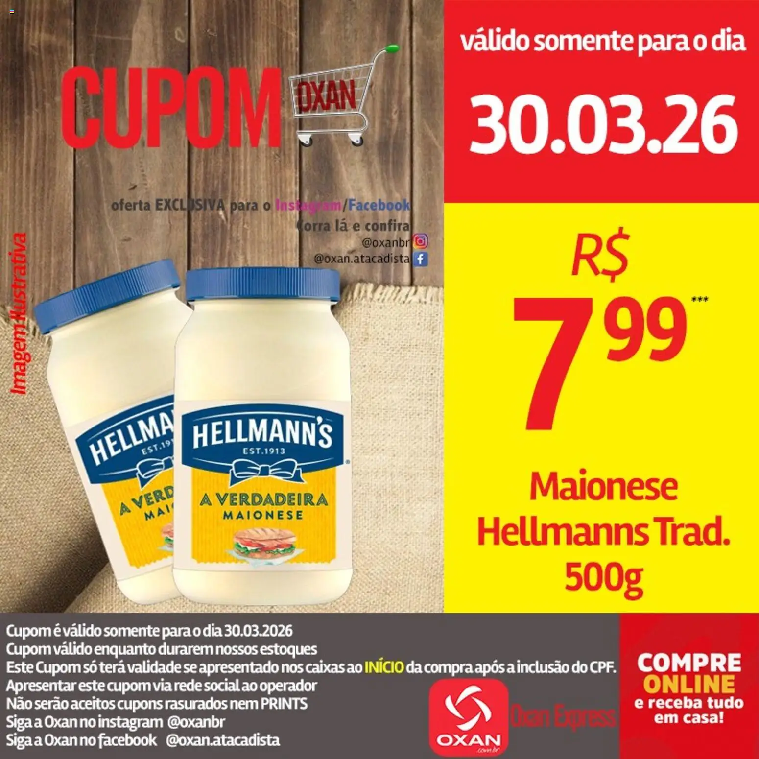 Oxan Atacadista Folheto - válido de 30.03.2026 | Página: 13 | Produtos: Maionese