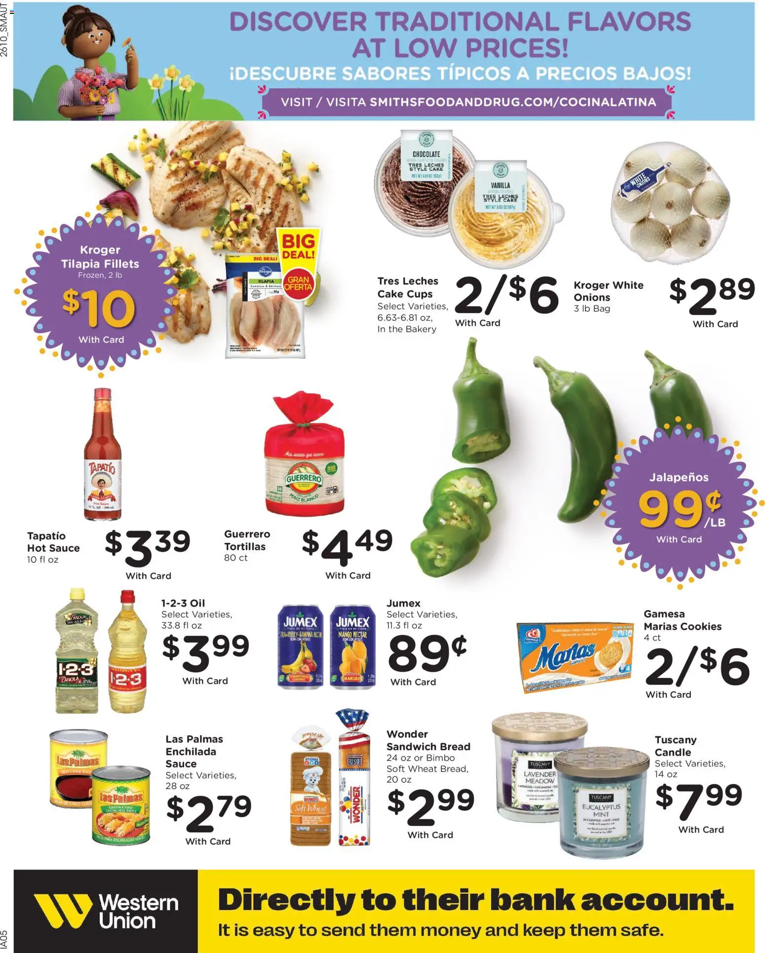 Smith's Weekly Ad - valid from 08.04.2026 | Page: 15 | Products: Oil, Bread, Sauce, Mango