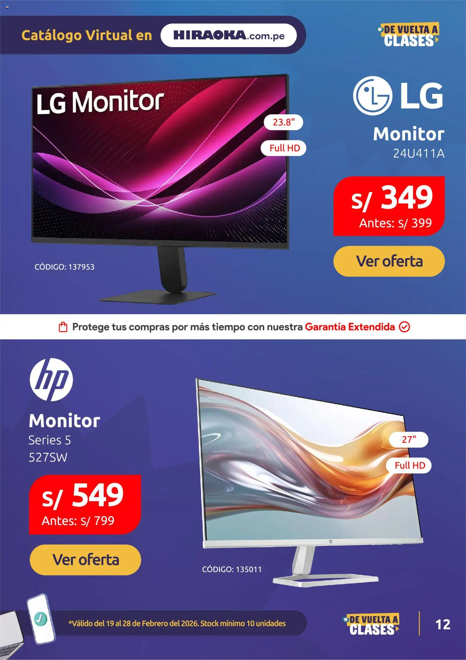 Catálogo Hiraoka válido desde 19.02.2026 | Página: 13 | Productos: Monitor