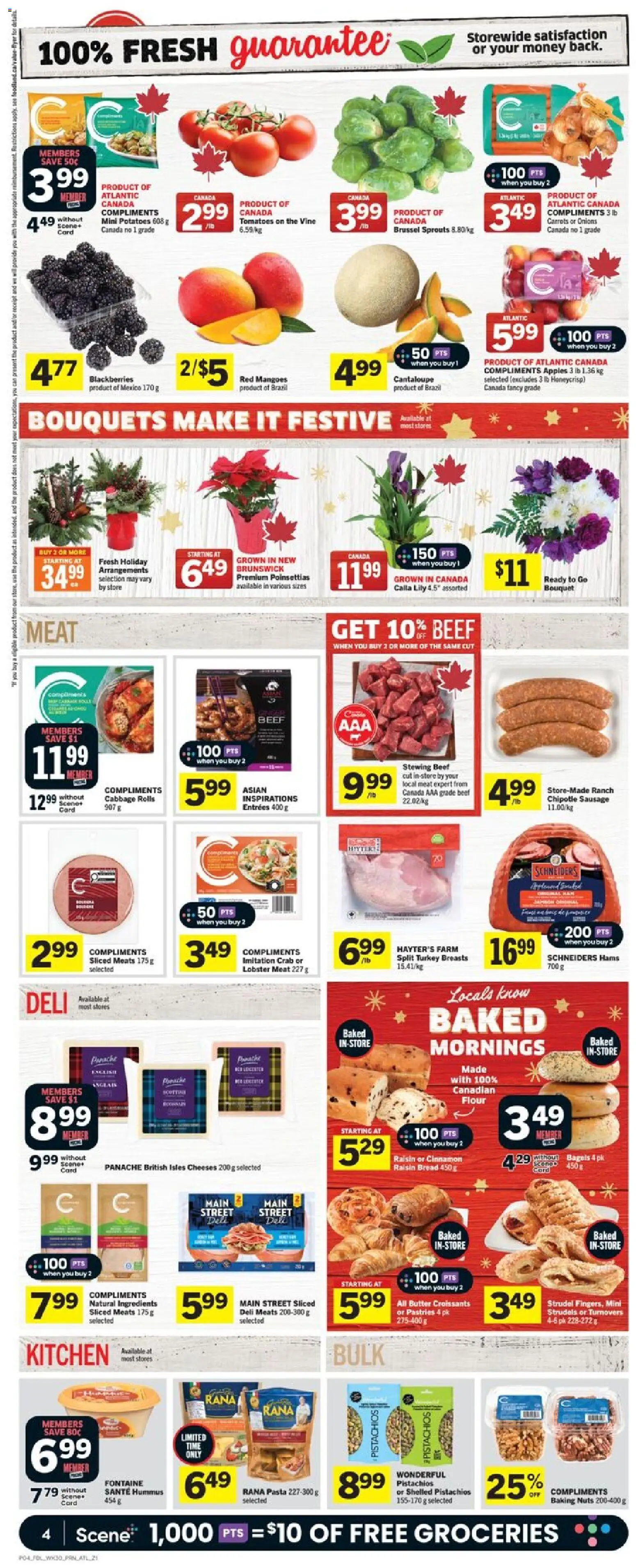 Foodland flyer valid from 20.11.2025 | Page: 5 | Products: Nuts, Turkey, Bread, Apples
