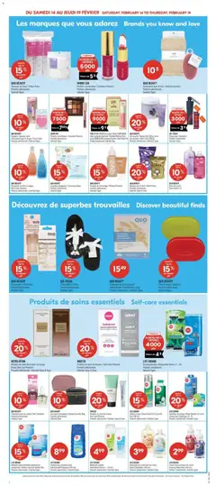 Preview of Pharmaprix weekly flyer / circulaire from shop Pharmaprix valid from 13.02.2026 | Page: 15 | Products: Cream, Bag, Robot, Shampoo