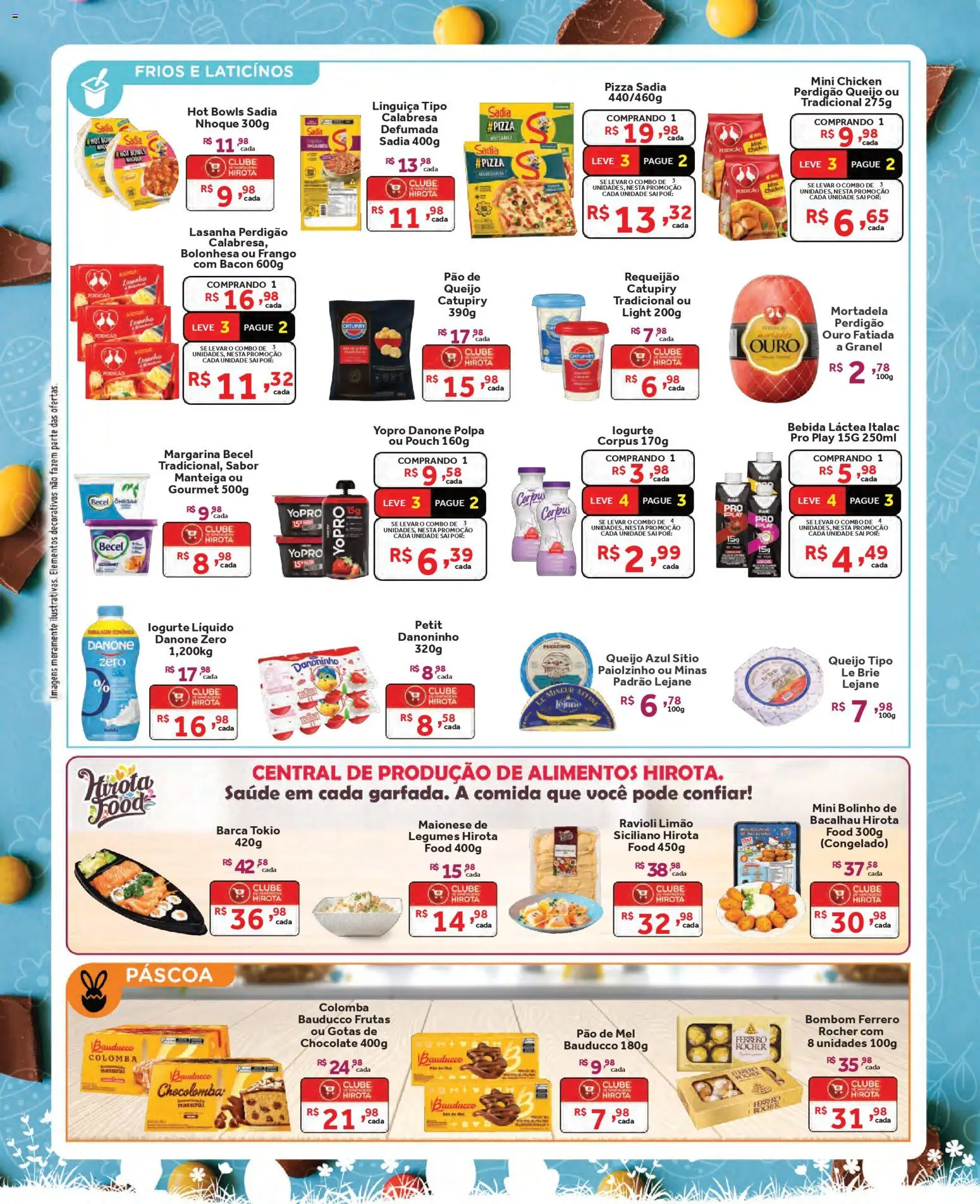 Hirota Food Folheto - válido de 18.03.2026 | Página: 2 | Produtos: Linguiça, Manteiga, Pizza, Lasanha