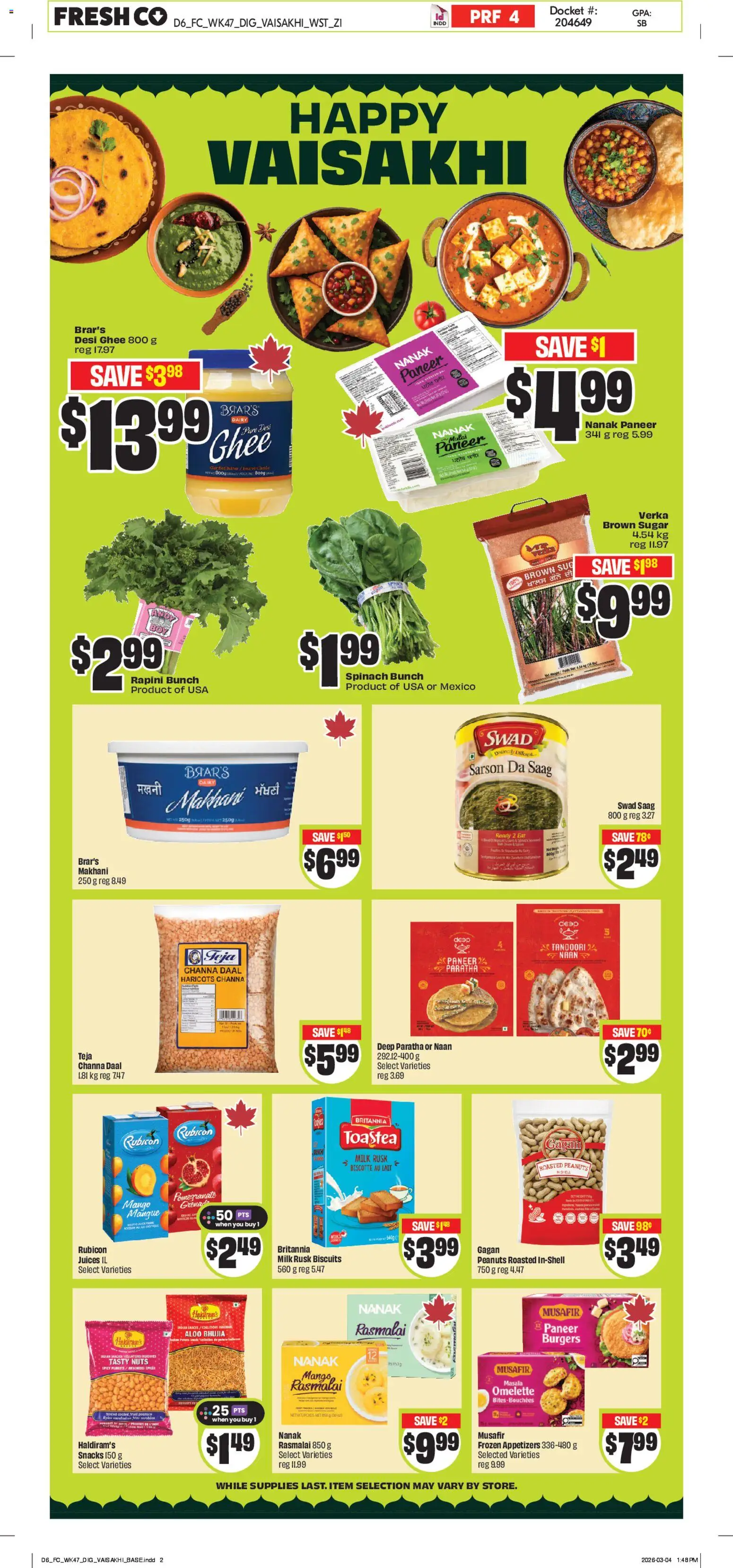FreshCo flyer valid from 19.03.2026 | Page: 10 | Products: Nuts, Milk