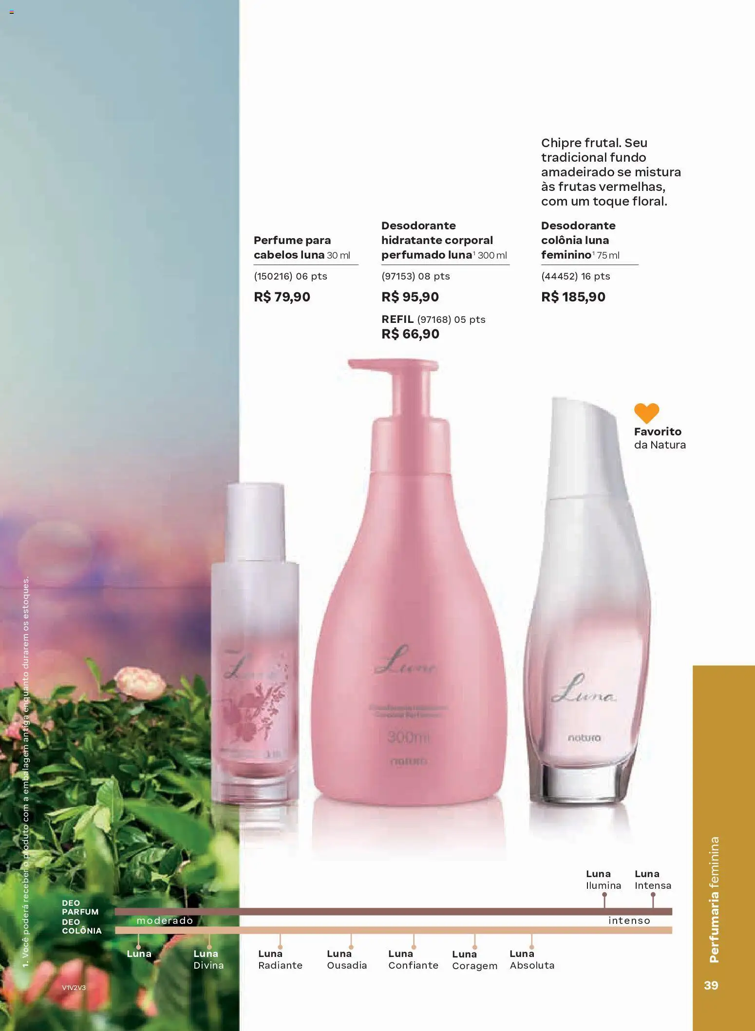 Natura Folheto - válido de 13.01.2026 | Página: 39 | Produtos: Perfume, Hidratante corporal, Desodorante