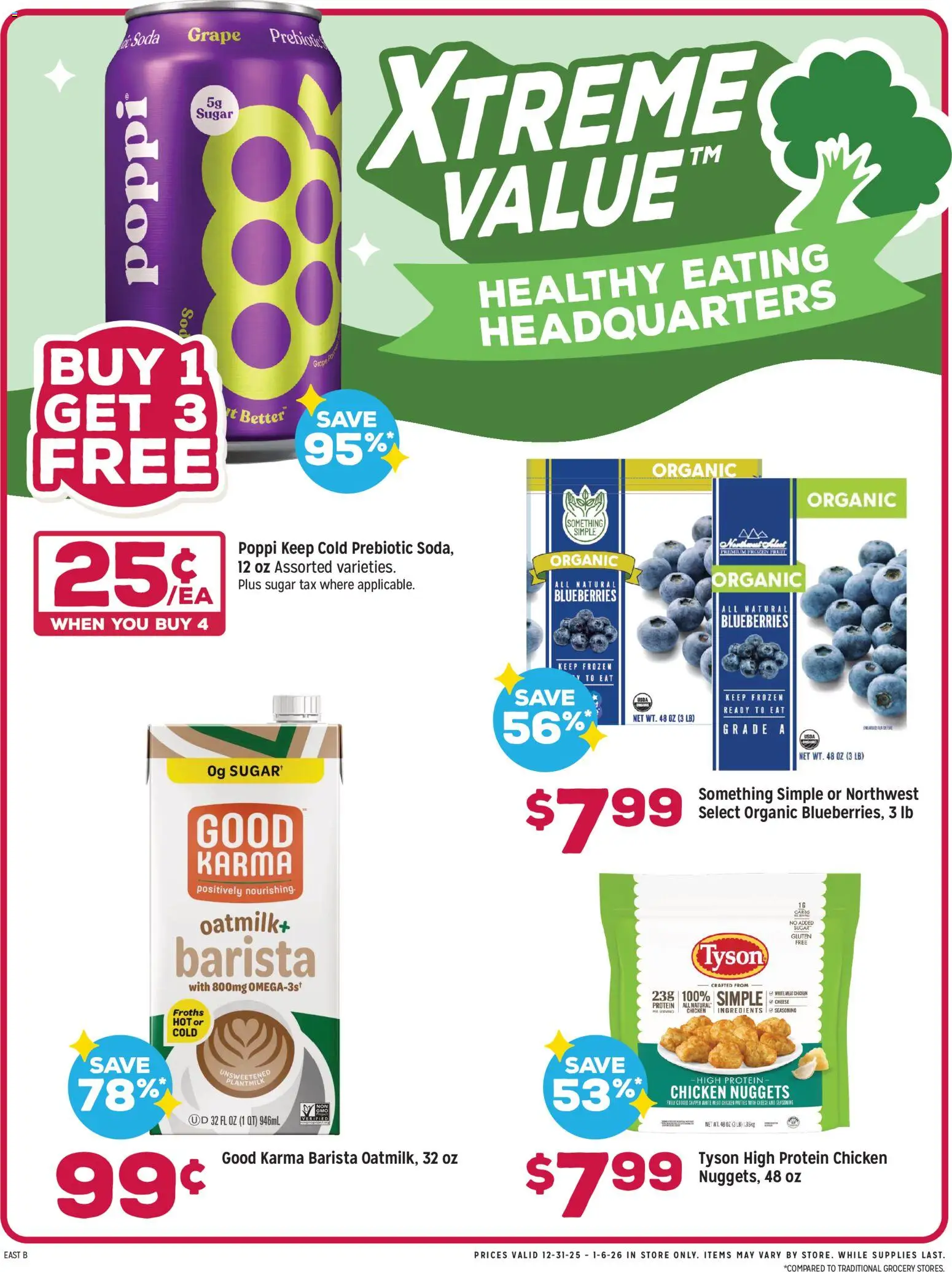 Grocery Outlet Weekly Ad - PA - valid from 31.12.2025 | Page: 3 | Products: Cheese, Sugar, Blueberries