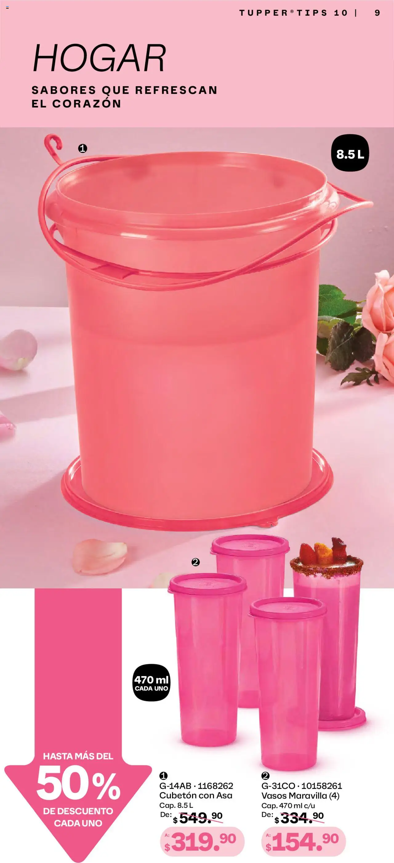 Nuevas ofertas de Tupperware válidas en toda la República Mexicana desde el 08.09.2025. ¡Encuentra las mejores ofertas en Tupperware - Catálogo! | Página: 9 | Productos: Tupper, Vasos