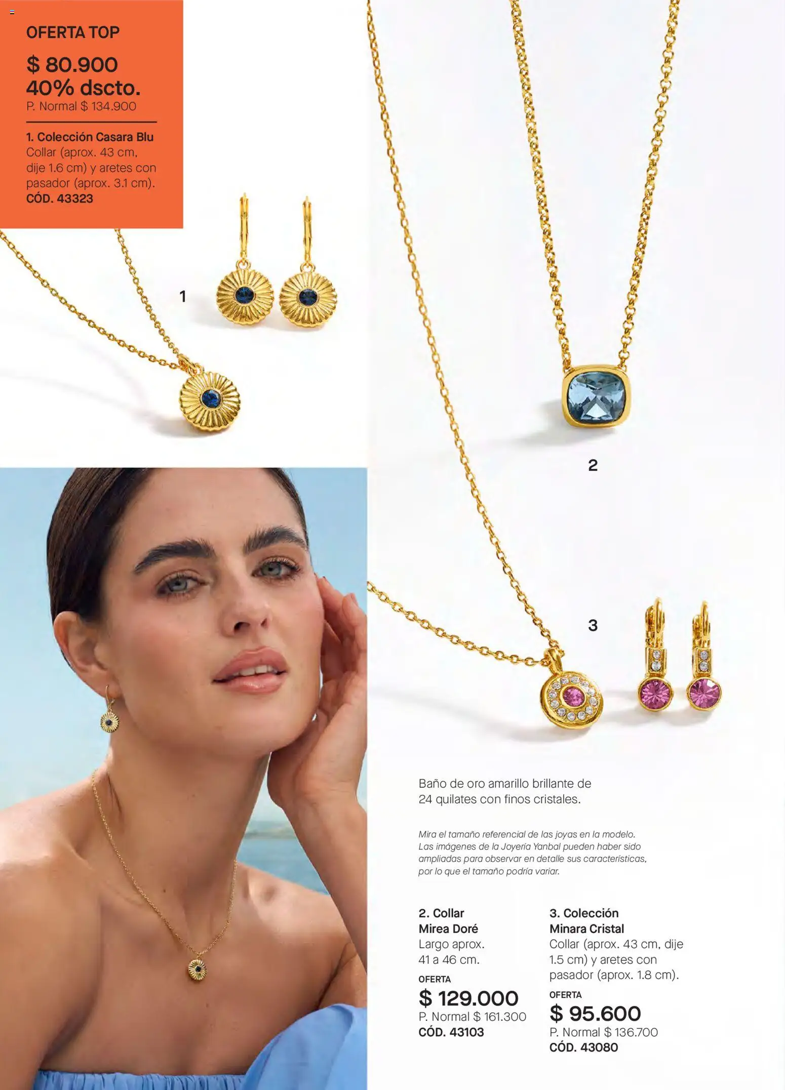 Yanbal revista - valida desde el 03.01.2026 | Página: 76 | Productos: Aretes, Baño, Top, Collar