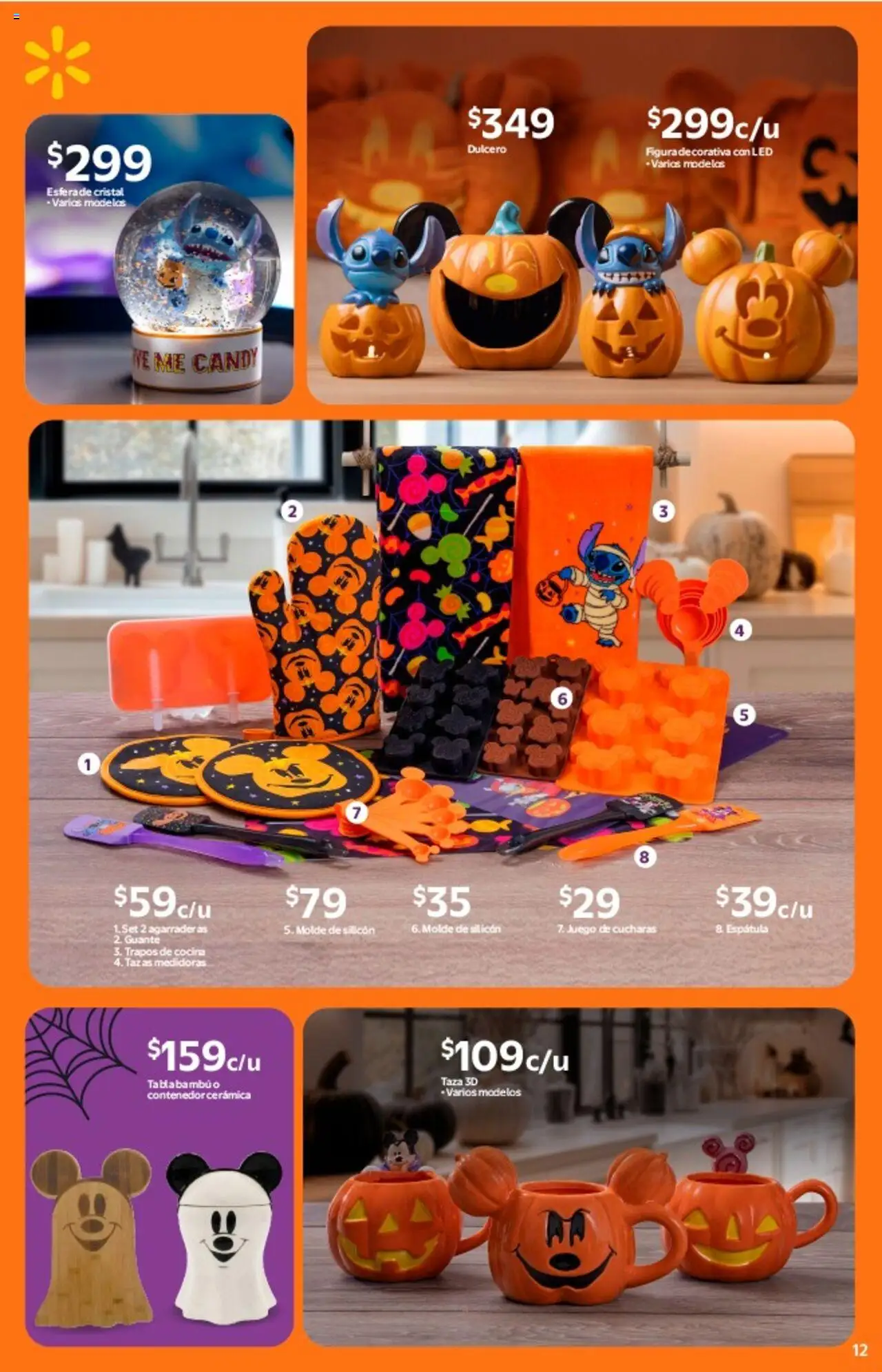 Nuevas ofertas de Walmart válidas en toda la República Mexicana desde el 14.10.2025. ¡Encuentra las mejores ofertas en Walmart - Folleto Halloween! | Página: 12 | Productos: Taza, Juego, Cocina, Molde