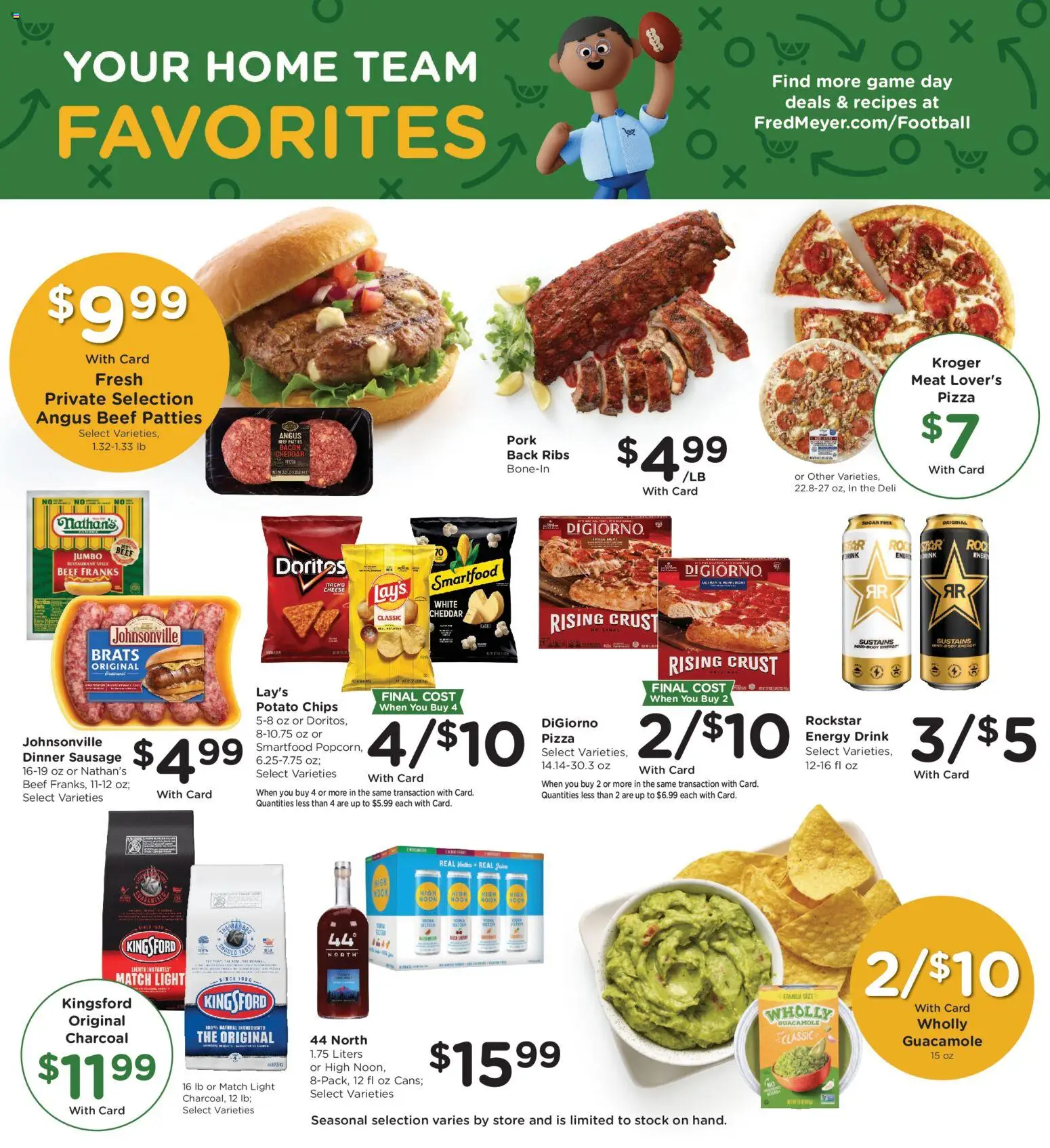 Fred Meyer Weekly Ad - valid from 02.01.2026 | Page: 10 | Products: Cheese, Pizza, Pork, Sugar