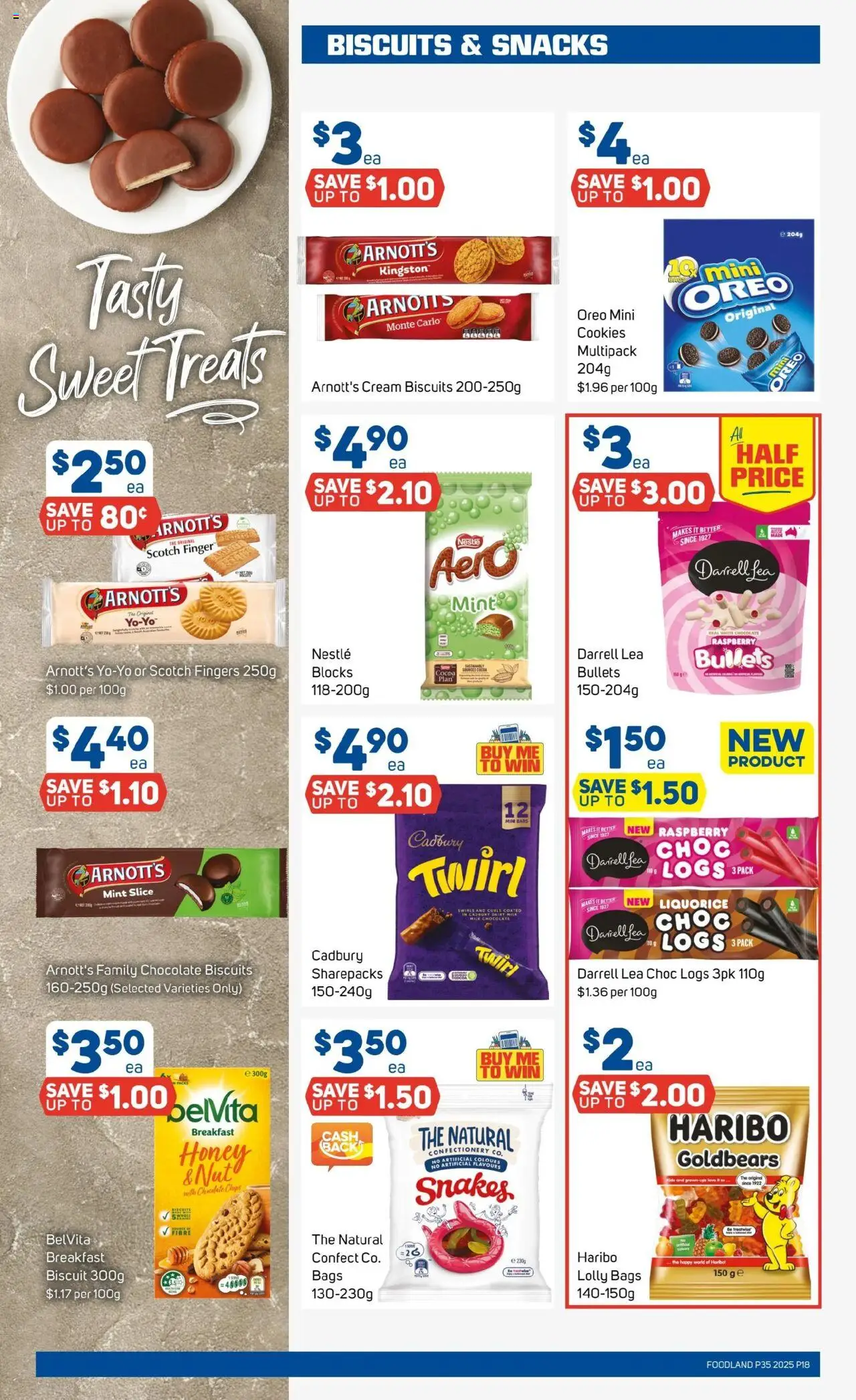 Foodland catalogue - valid from 27.08.2025 | Page: 18 | Products: Chocolate, Honey, Chips, Cream