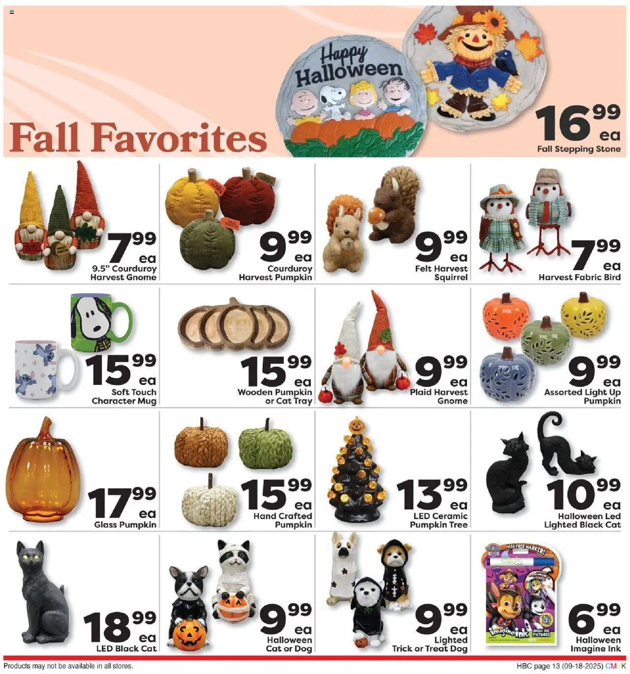 Weis Hello Autumn - valid from 18.09.2025 | Page: 13 | Products: Ink, Pumpkin