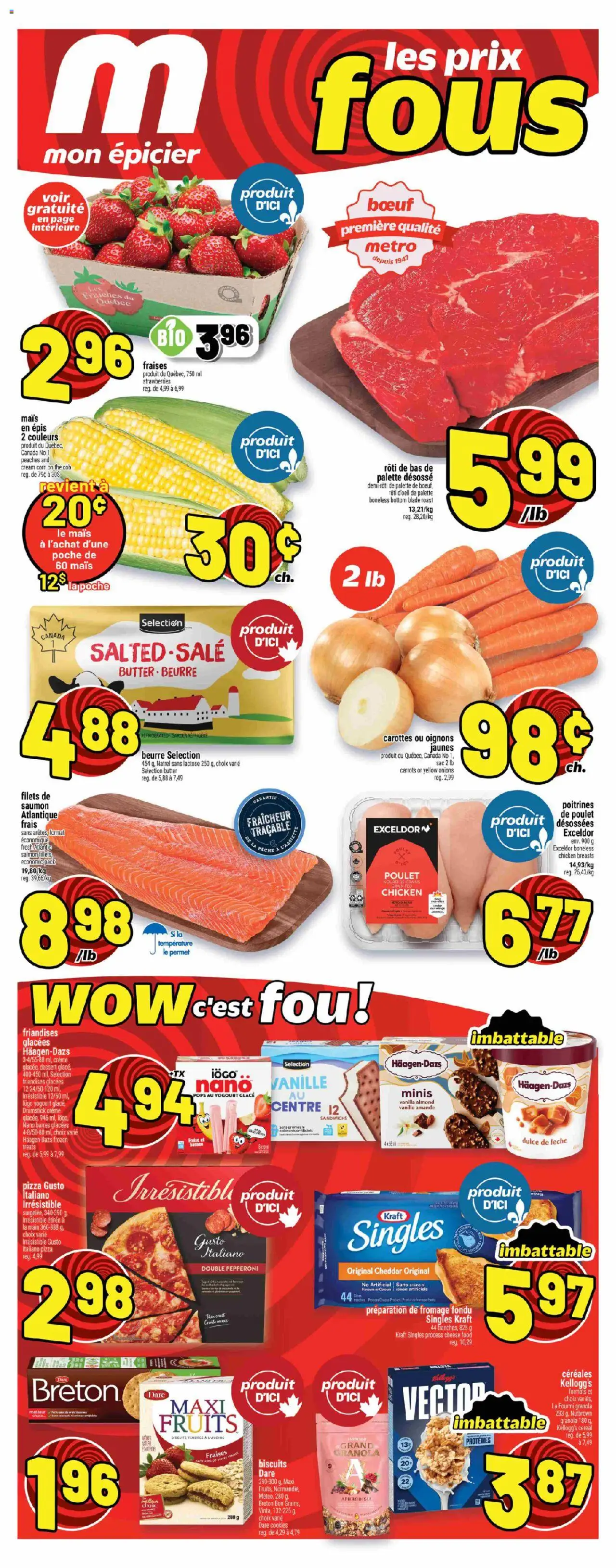 Metro flyer valid from 07.08.2025 | Page: 1 | Products: Cream, Chicken breasts, Pizza, Chicken
