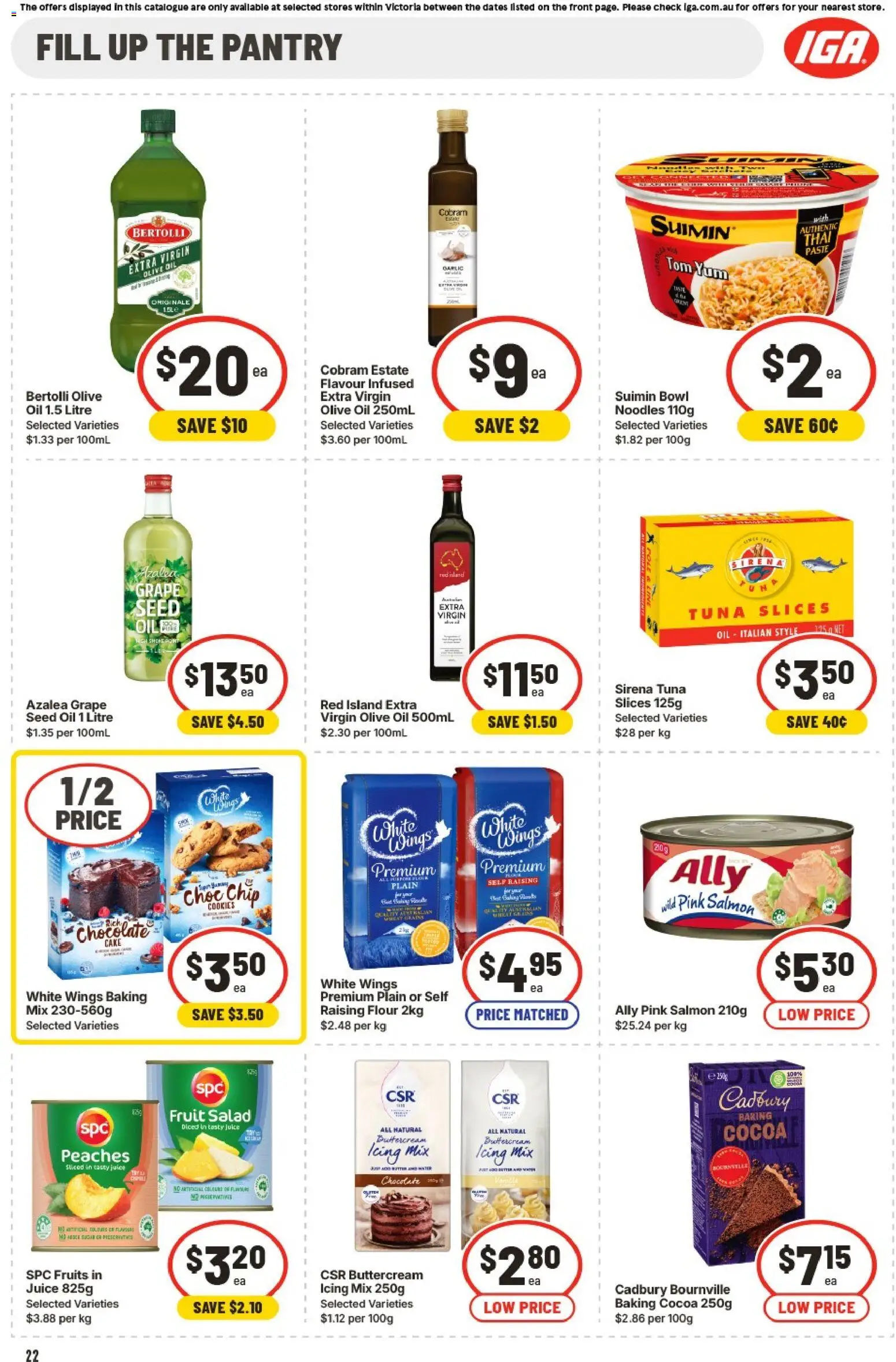IGA catalogue - valid from 14.01.2026 | Page: 23 | Products: Oil, Juice, Fruits, Salmon