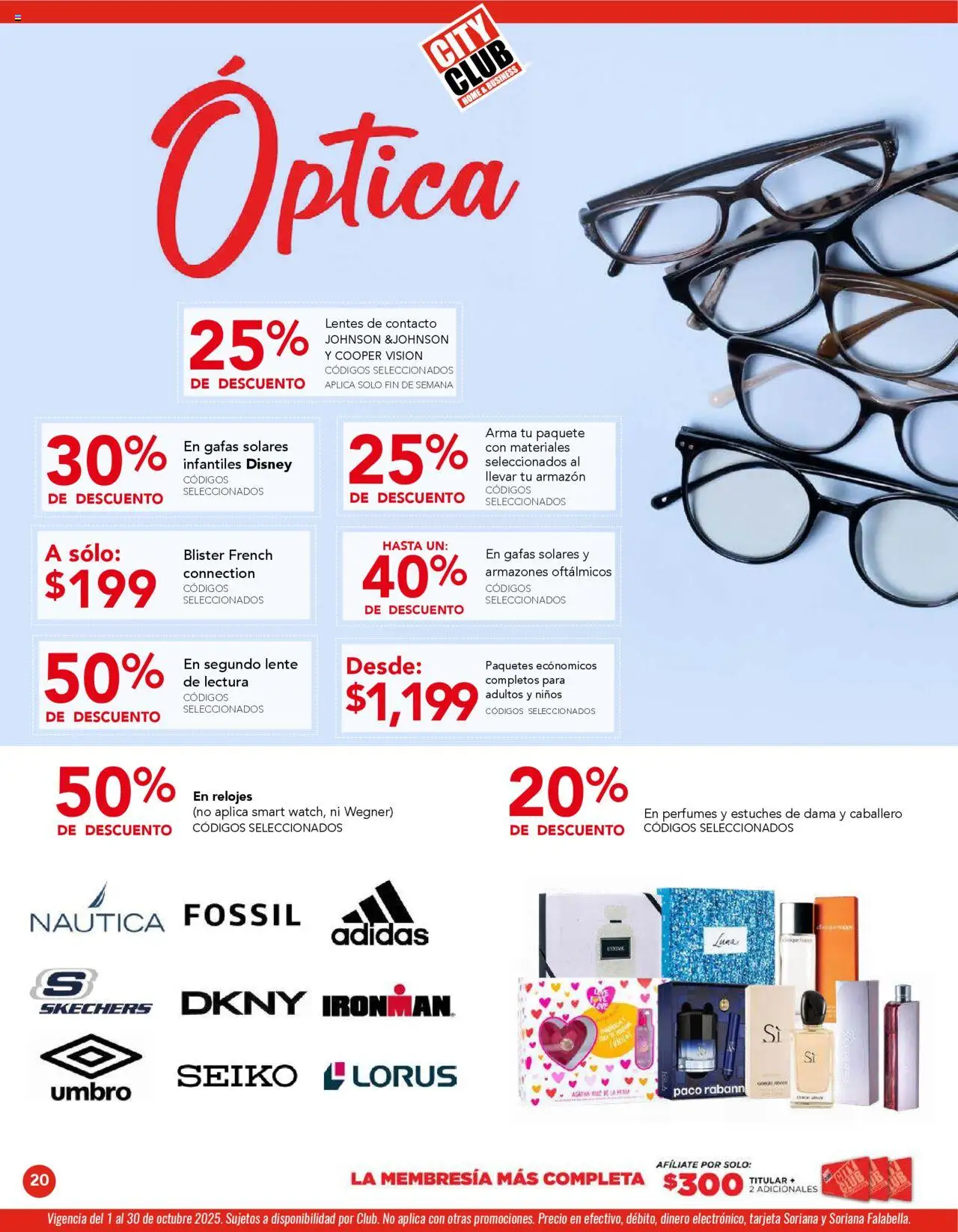 Nuevas ofertas de City Club válidas en toda la República Mexicana desde el 01.10.2025. ¡Encuentra las mejores ofertas en City Club - Catálogo! | Página: 18 | Productos: Lentes