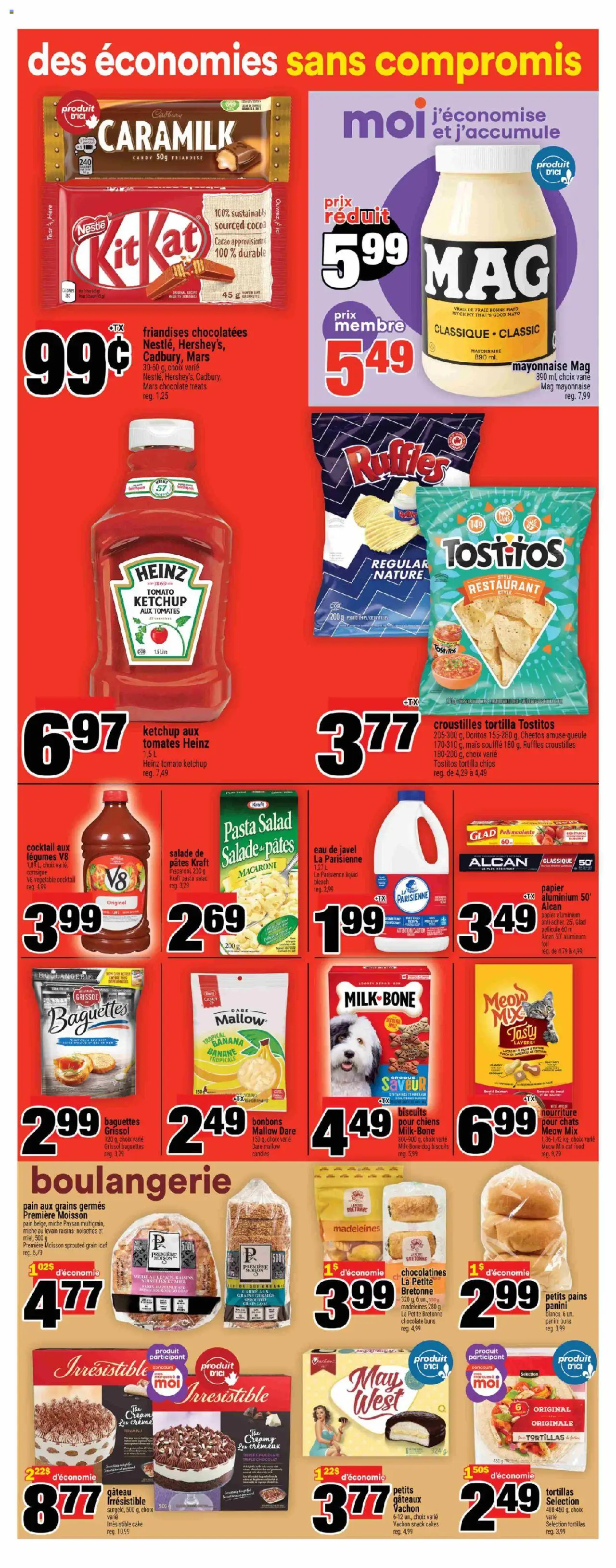 Super C flyer valid from 24.07.2025 | Page: 9 | Products: Chips, Cream, Salad, Chocolate
